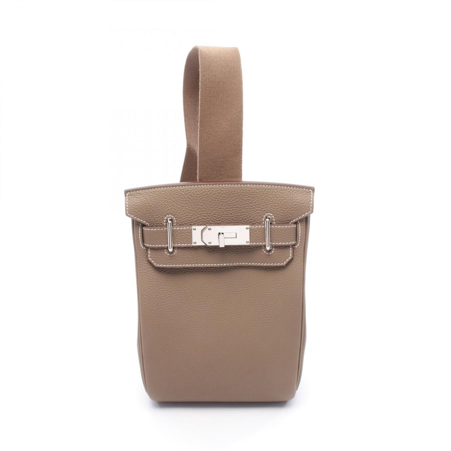 Hermes Hermès Kelly Akkad PM waist bag/body bag in Togo leather, brown for men and women.