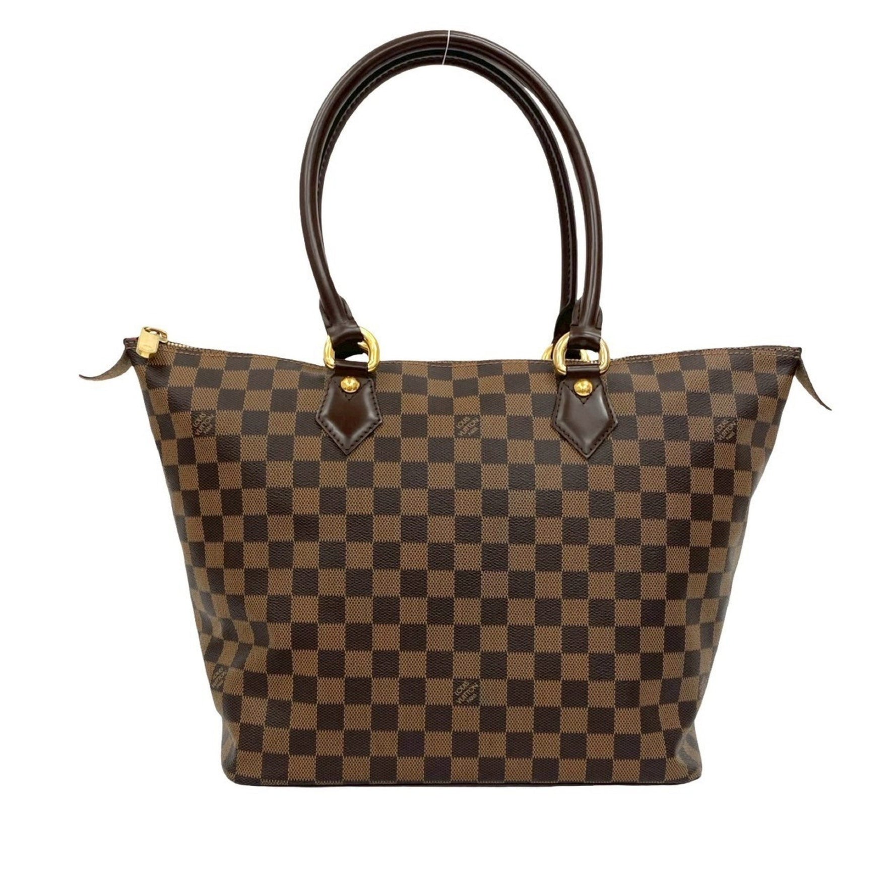 LOUIS VUITTON Saleya MM Damier Leather Handbag, Mini Tote Bag, Business
