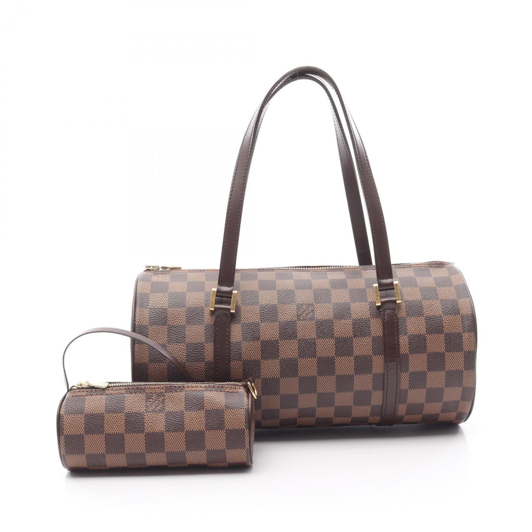 Louis Vuitton Papillon 30 Damier Ebene Handbag, Coated Canvas and Leather