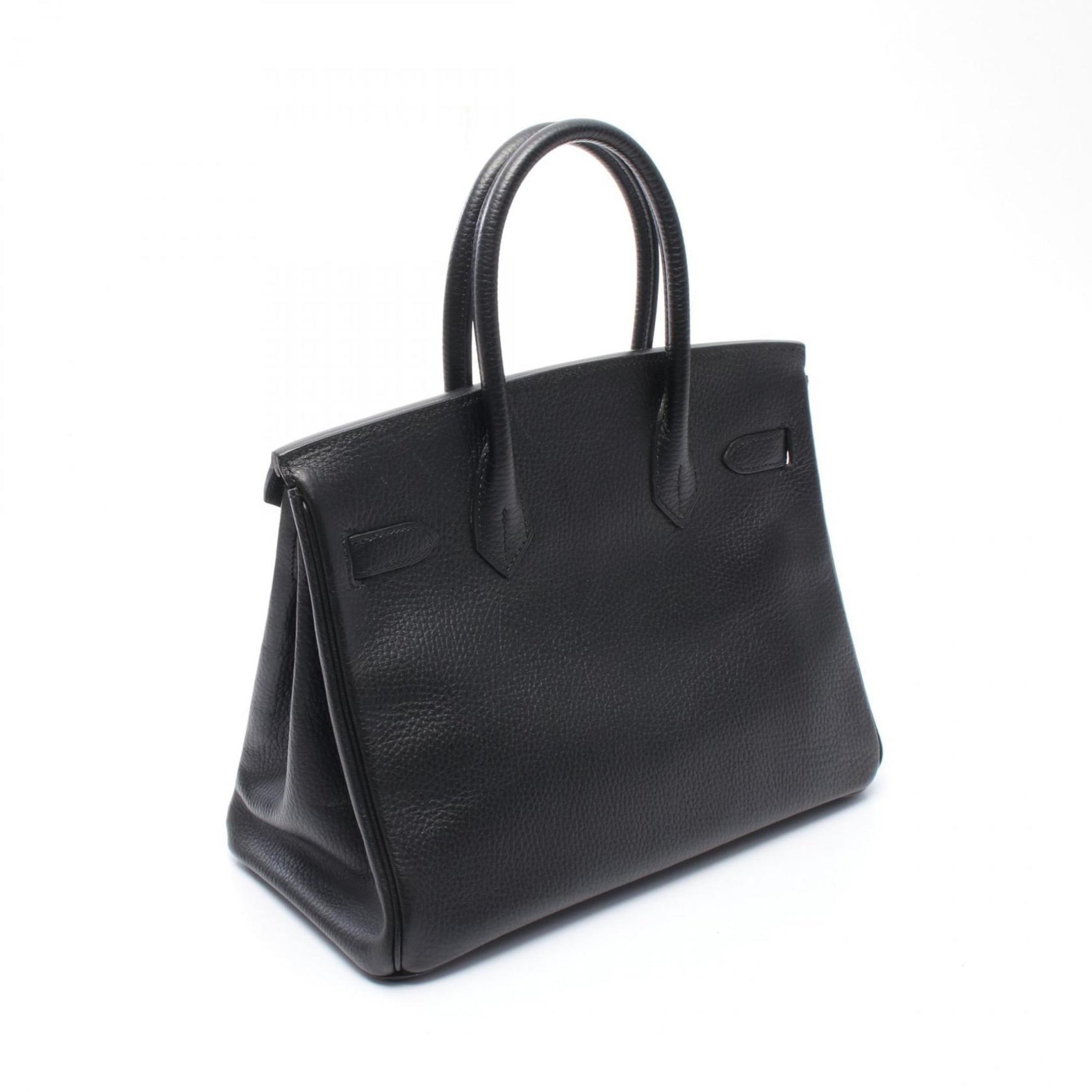 Hermes Birkin 30 Handbag, Leather, Ardennes, Women's, Black