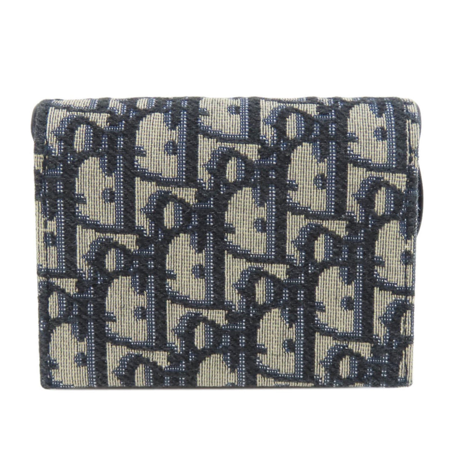 Christian Dior Saddle Trotter Pattern Business Card Holder/Card Case Canvas