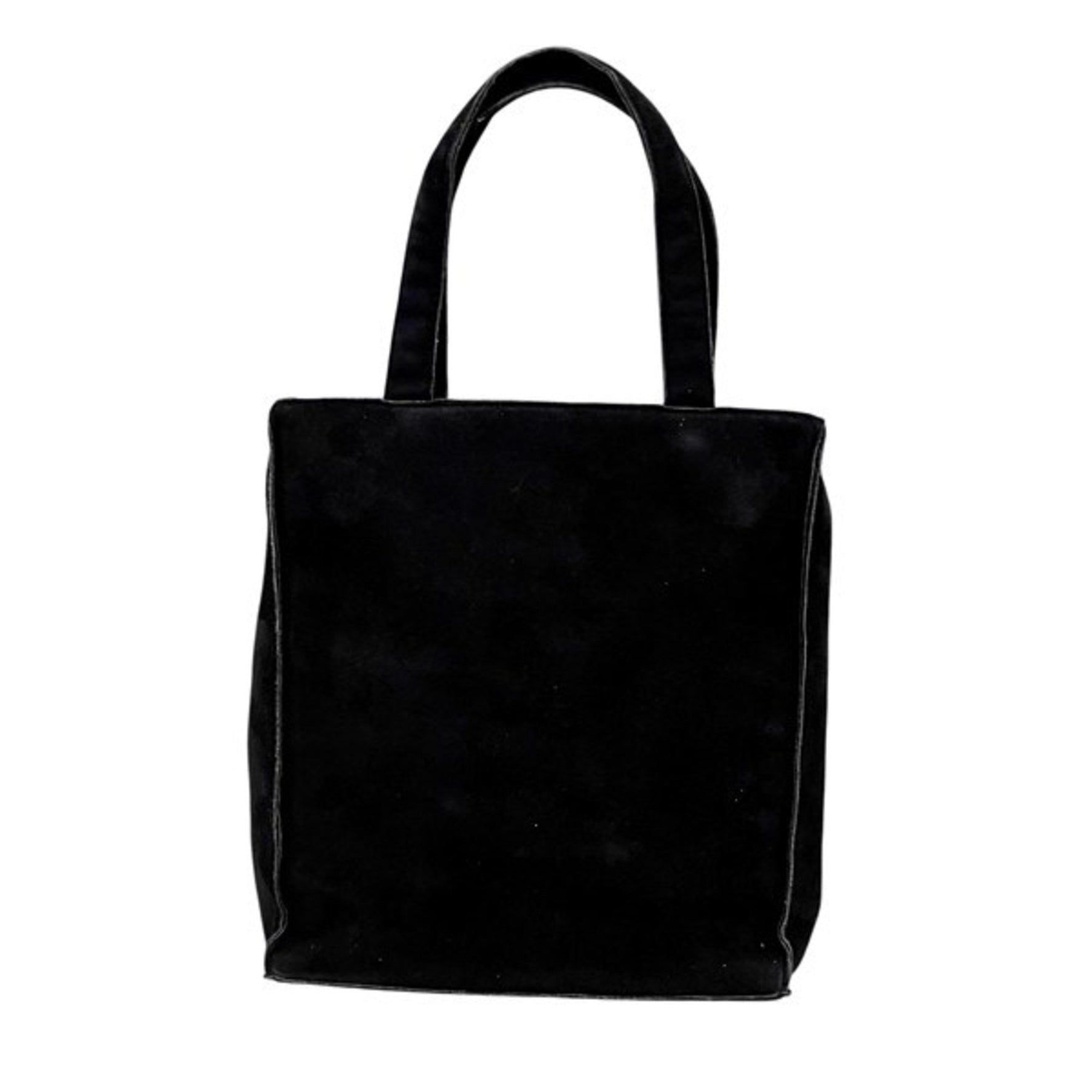 CHANEL Rhinestone Suede Bag Handbag