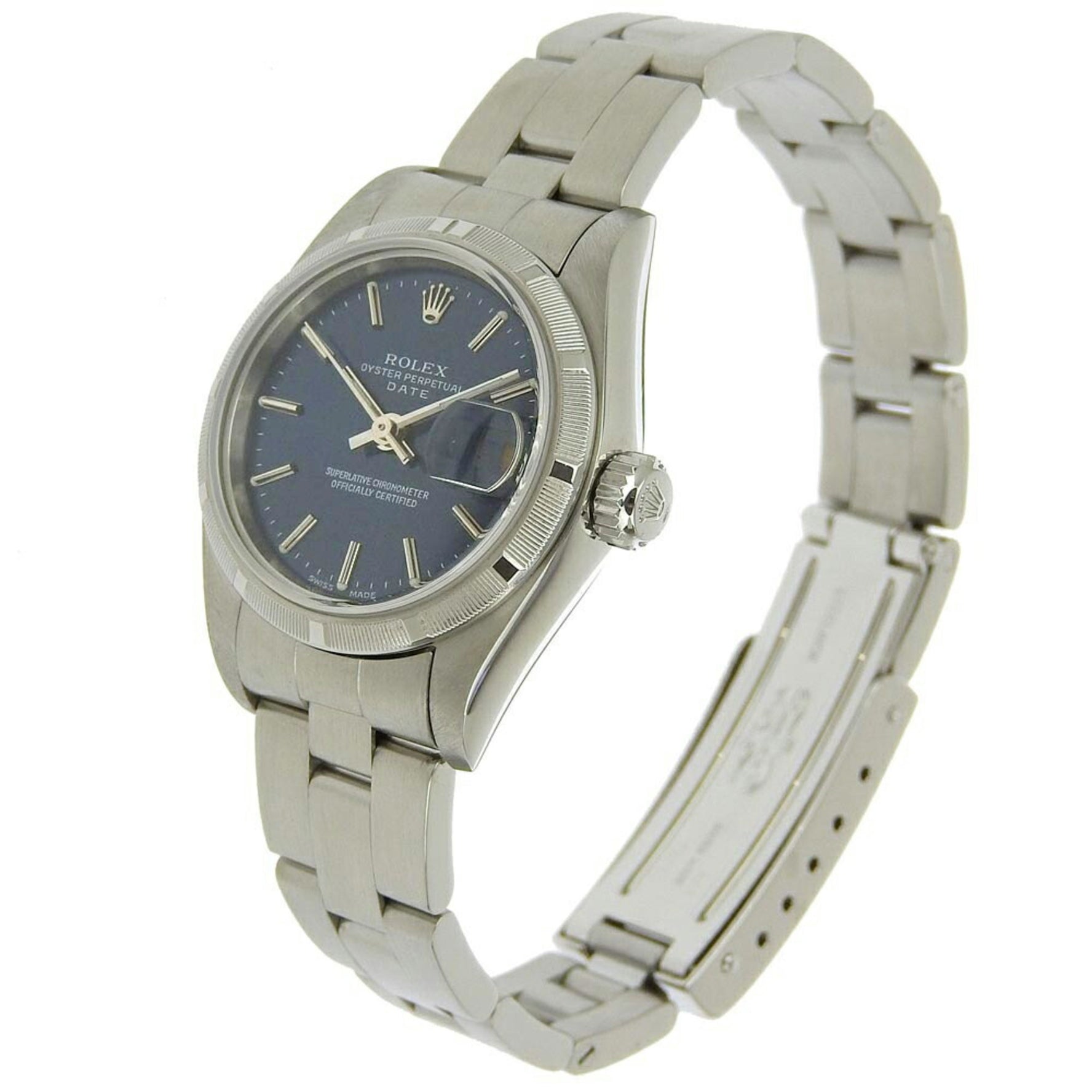 Rolex Watch Oyster Perpetual Date A-series 1999-2000 Engine Turned Bezel