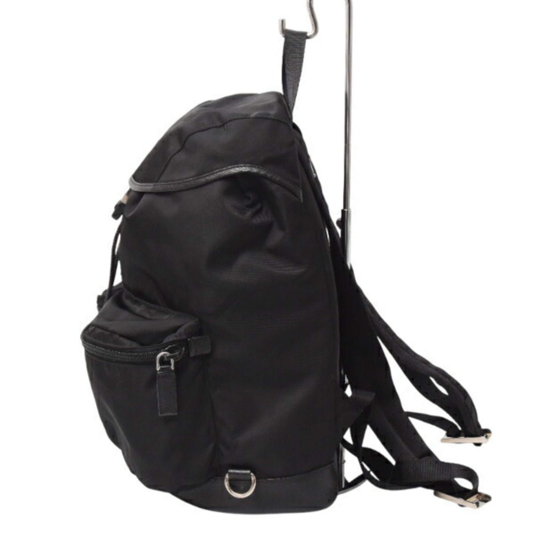 Prada Flap Backpack Triangle Plate Nylon