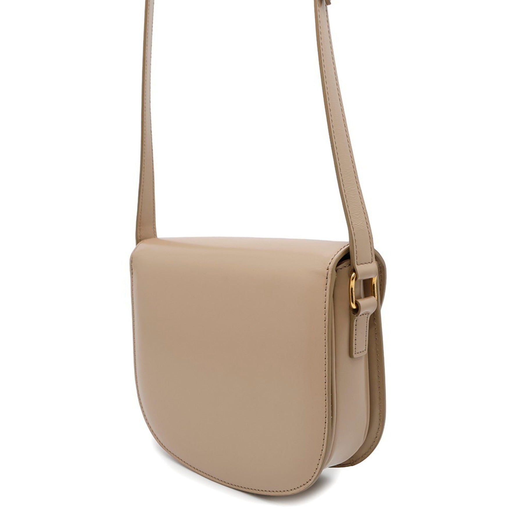 Celine Besas Triomphe Leather Shoulder Bag