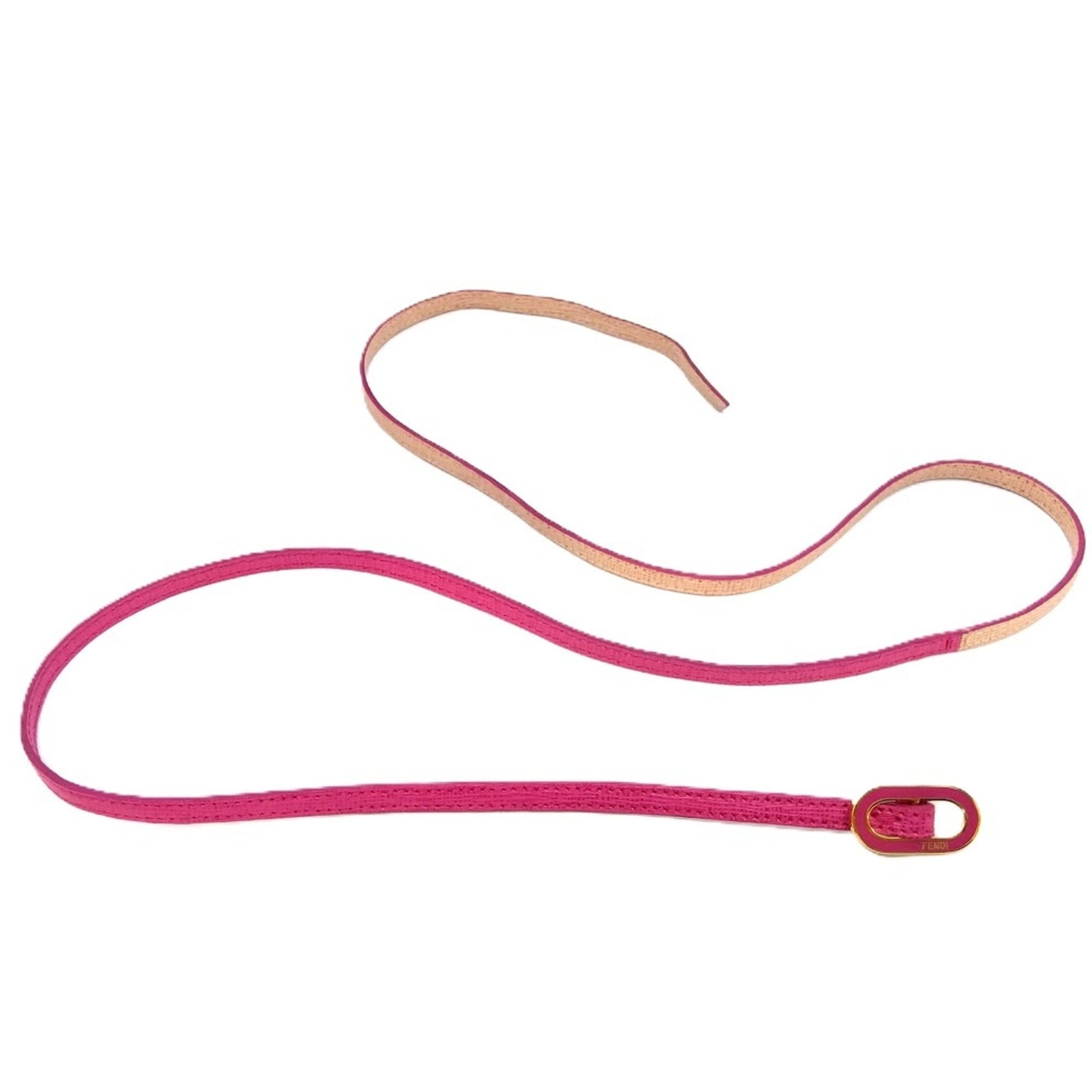 FENDI Bracelet Leather Bicolor Choker