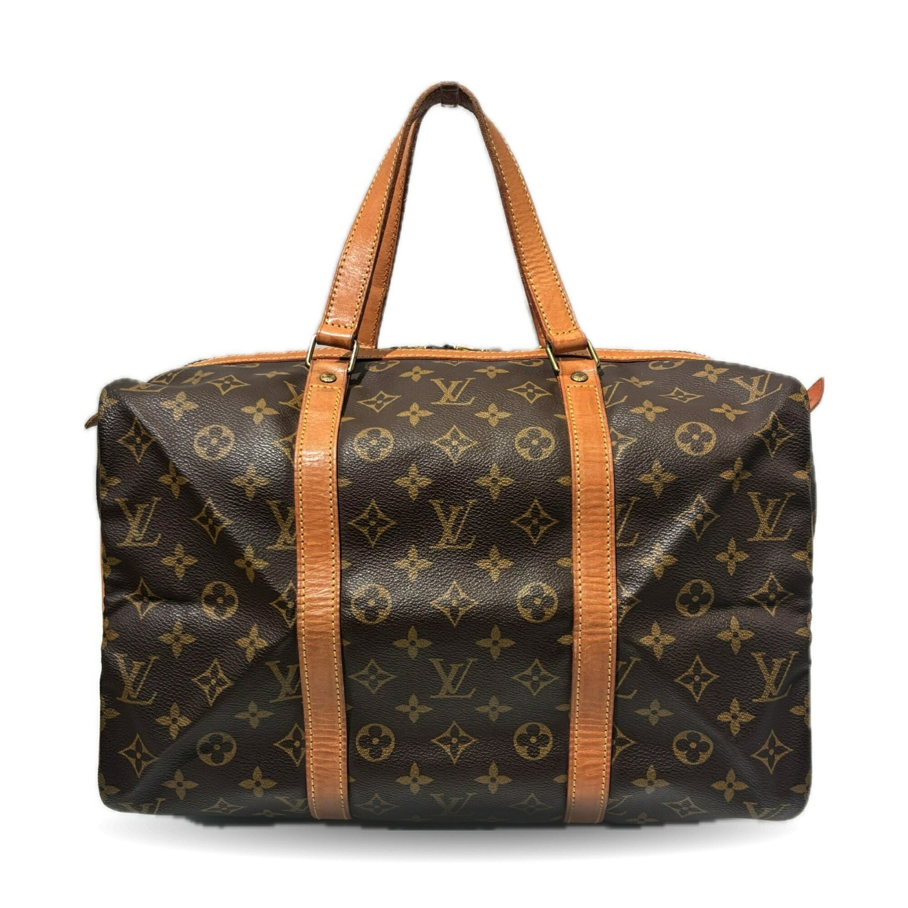 Louis Vuitton Saxe Souple 35 Monogram Boston Bag Leather