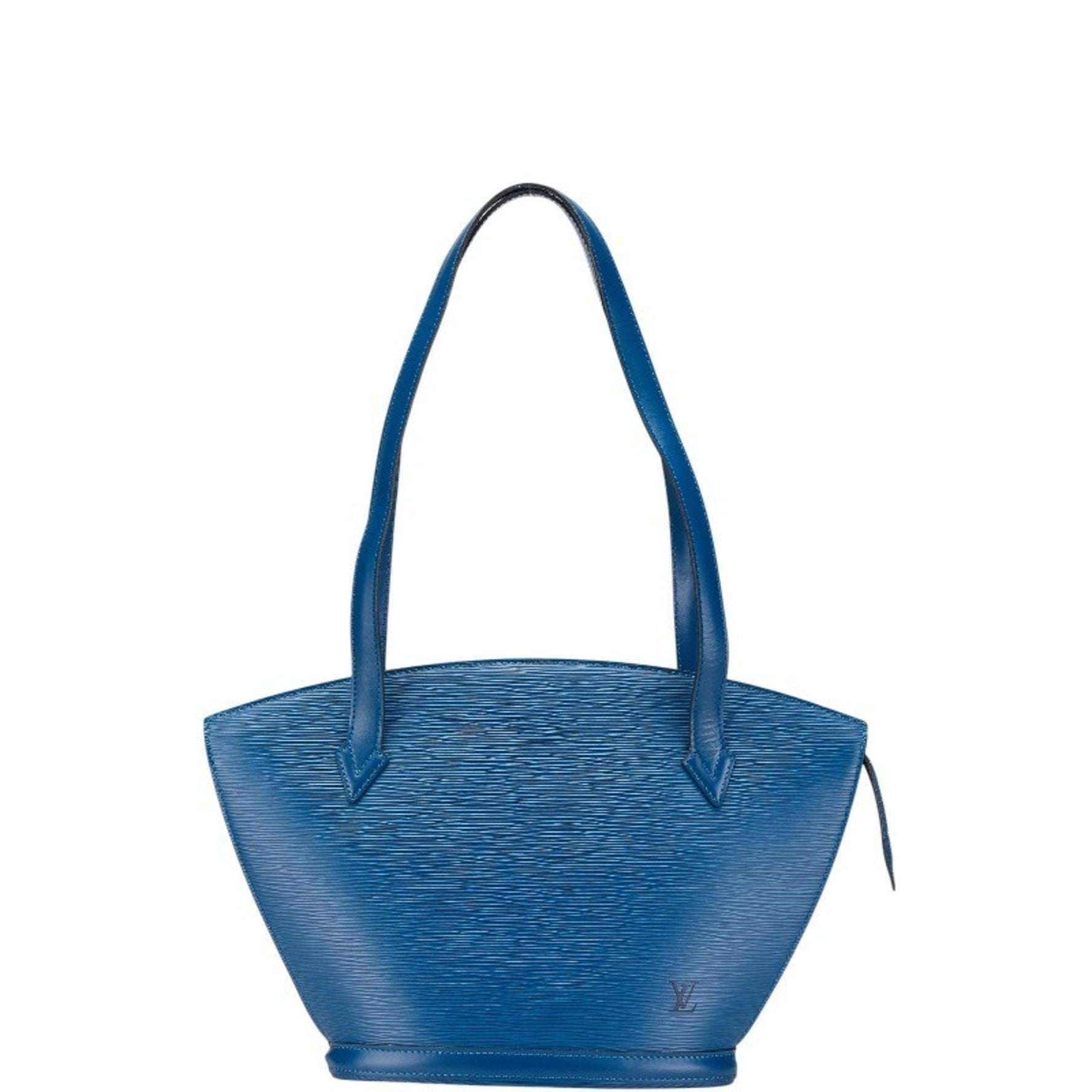 Louis Vuitton Epi Saint Jacques Shoulder Bag Tote Toledo Blue Leather