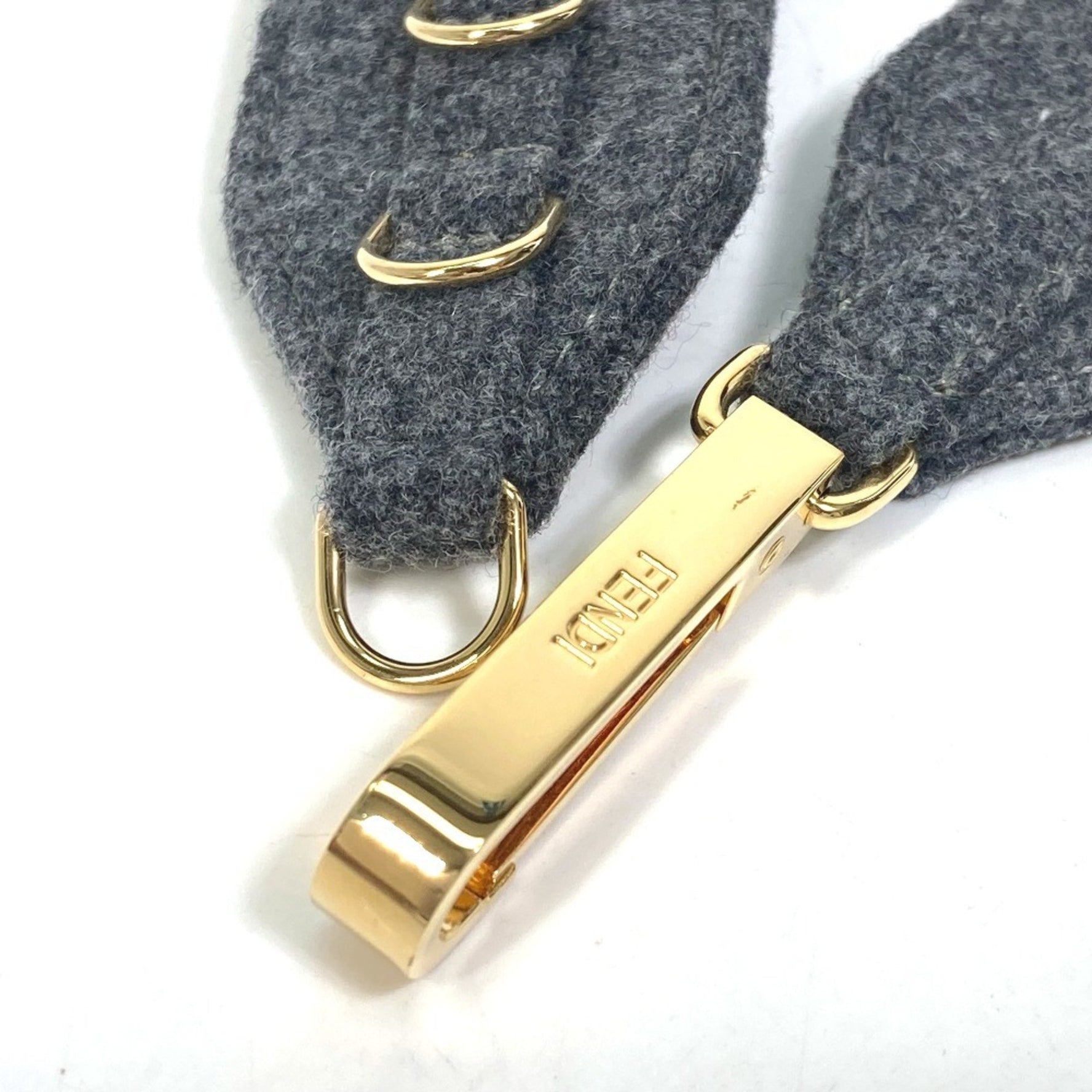 FENDI Felt Belt Grey