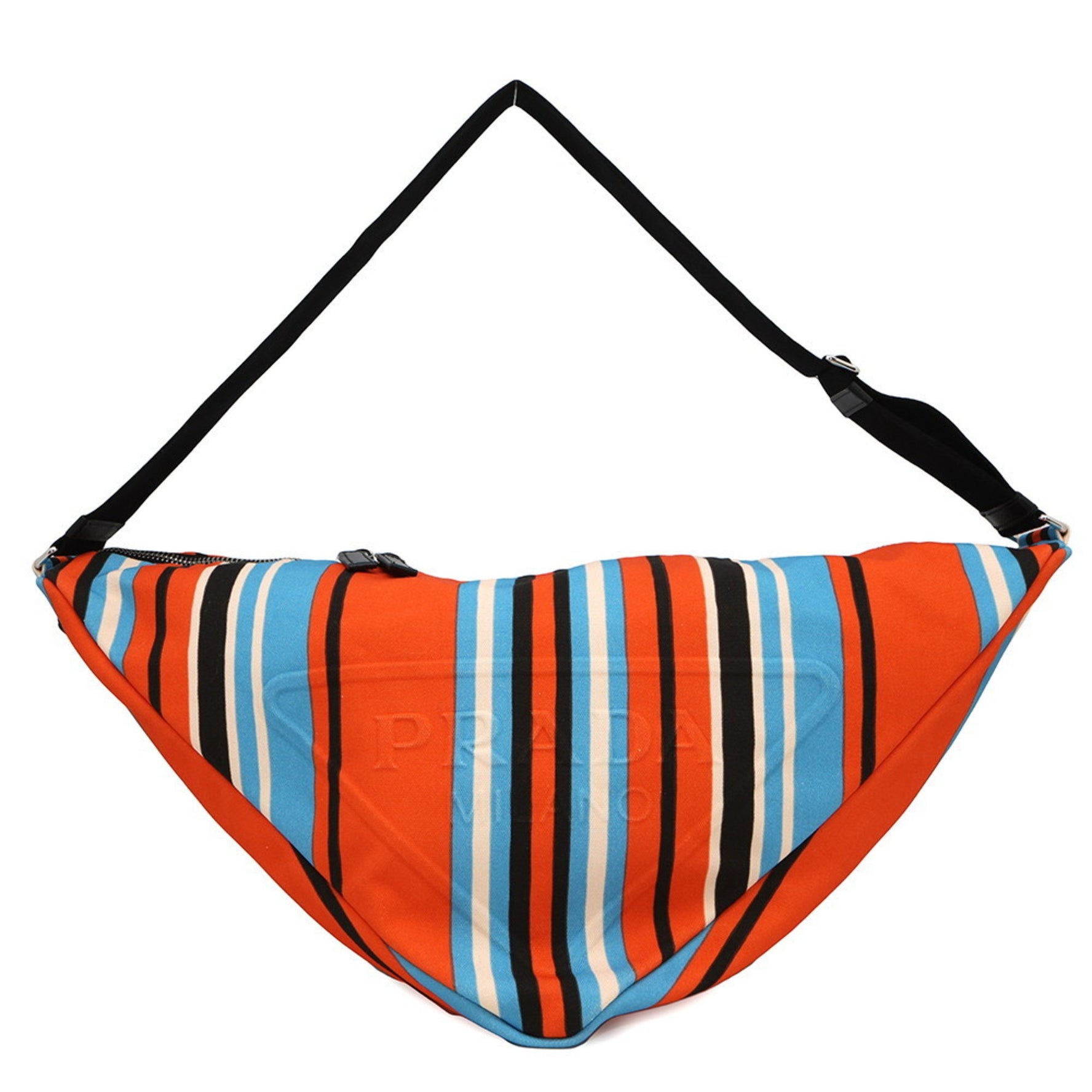 Prada Shoulder Bag Triangle Stripe