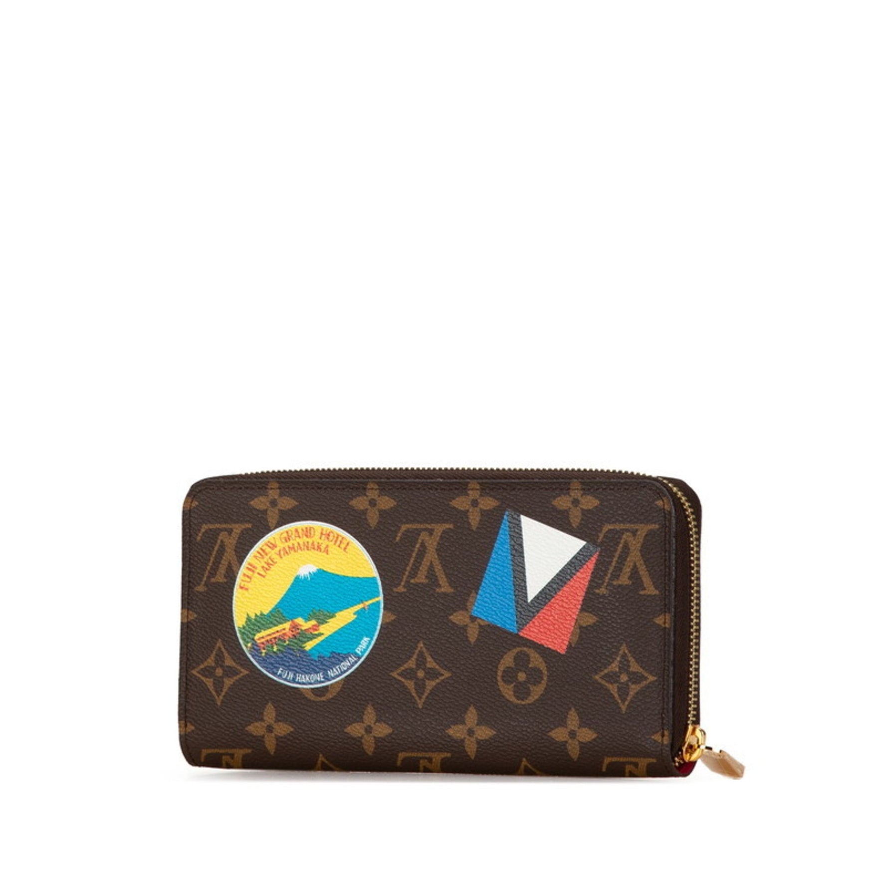 Louis Vuitton Monogram Vivienne TYO Patch Round Long Wallet PVC Leather