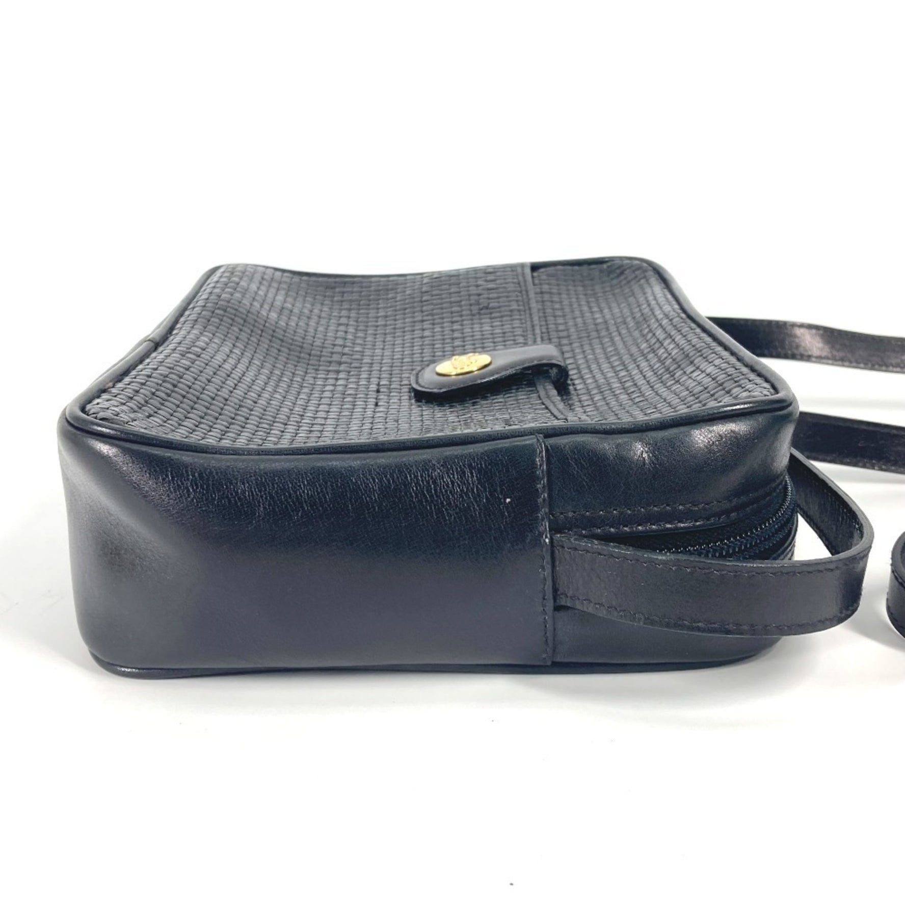 CELINE Vintage Carriage Hardware Bag Crossbody Pochette Shoulder Leather