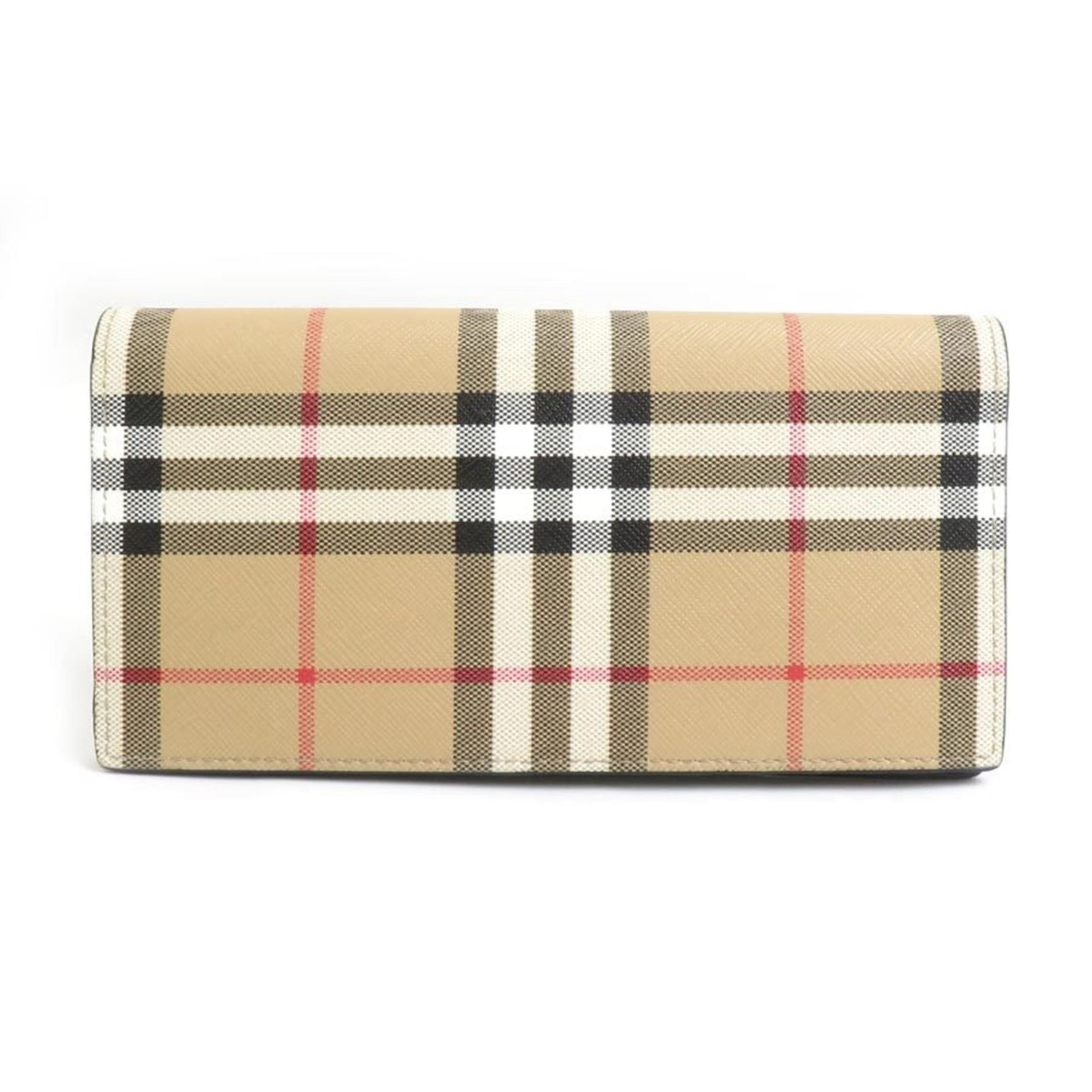 Burberry Bi-fold long wallet coated canvas men's
