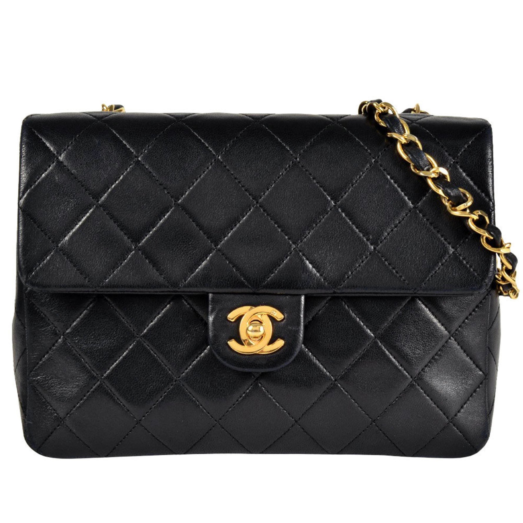 CHANEL Matelasse Shoulder Bag Lambskin