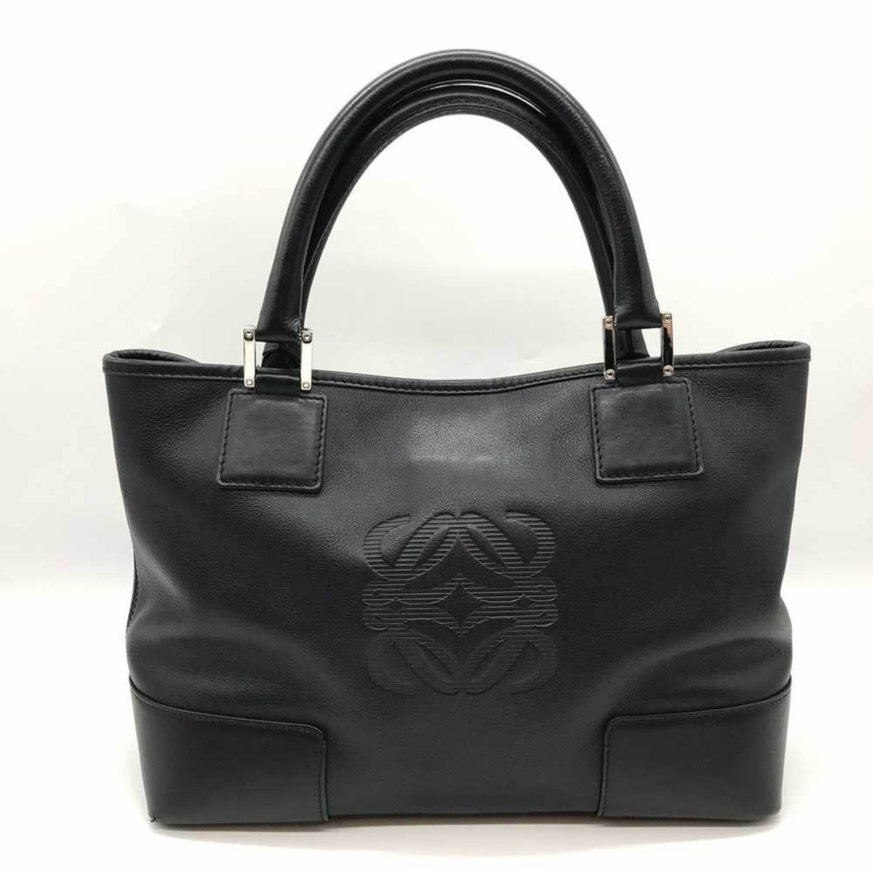 LOEWE Fustat Tote Leather Bag Crochette