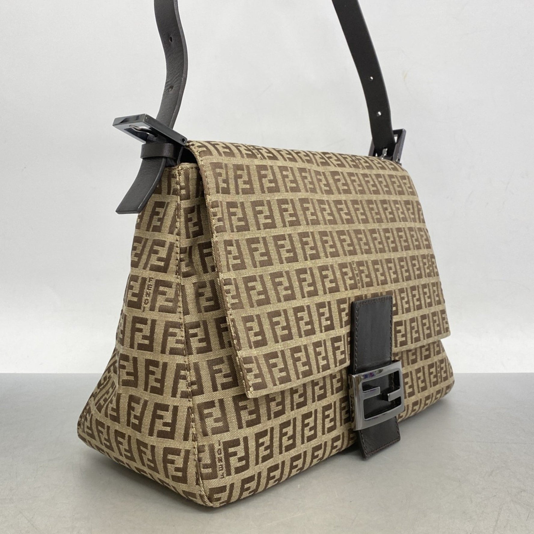 Fendi Zucchino Mamma Bucket Shoulder Bag in Nylon Canvas