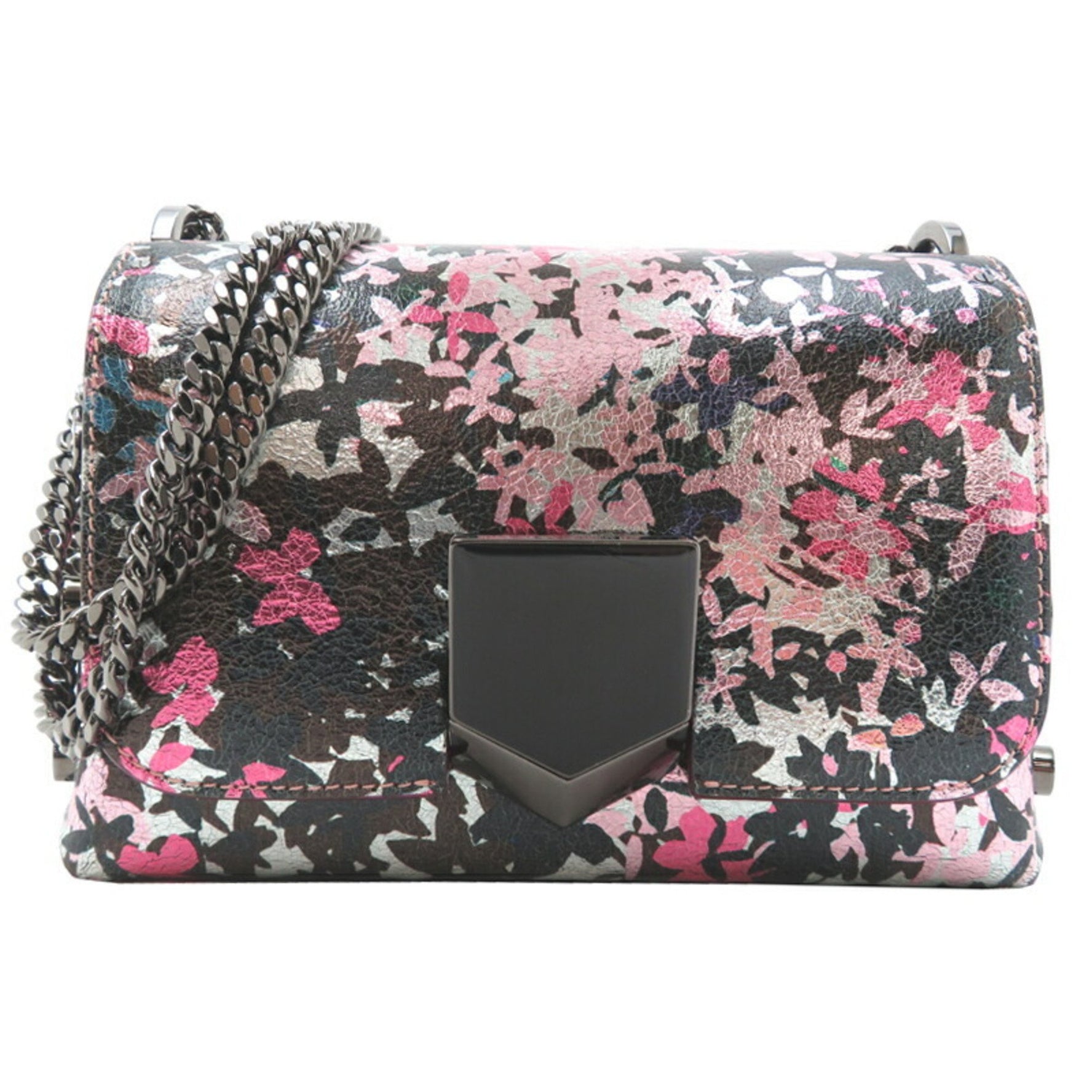 Jimmy Choo Rocket Petite Women's Leather Shoulder Bag in Multicolor