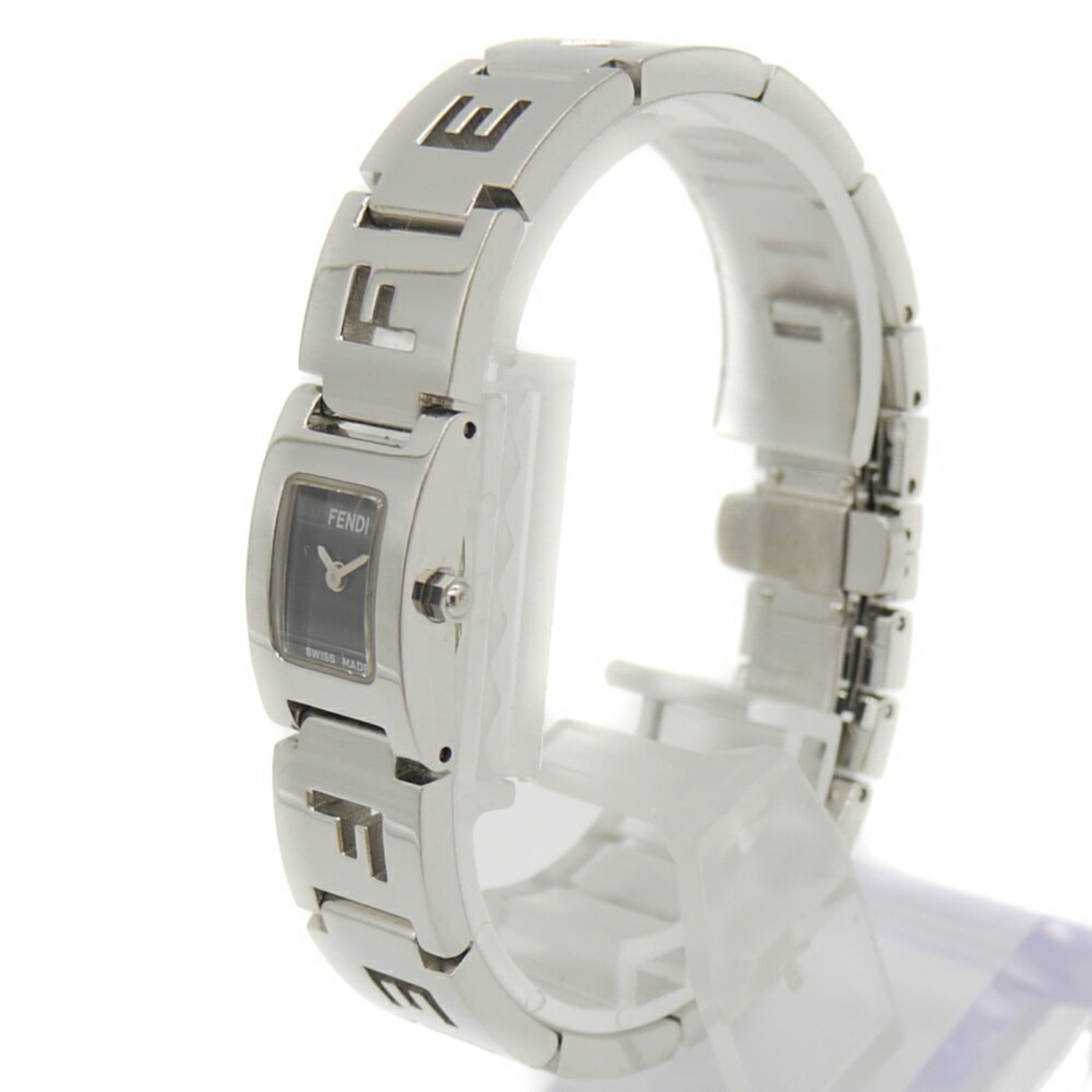 FENDI Square Quartz Watch with Black Dial