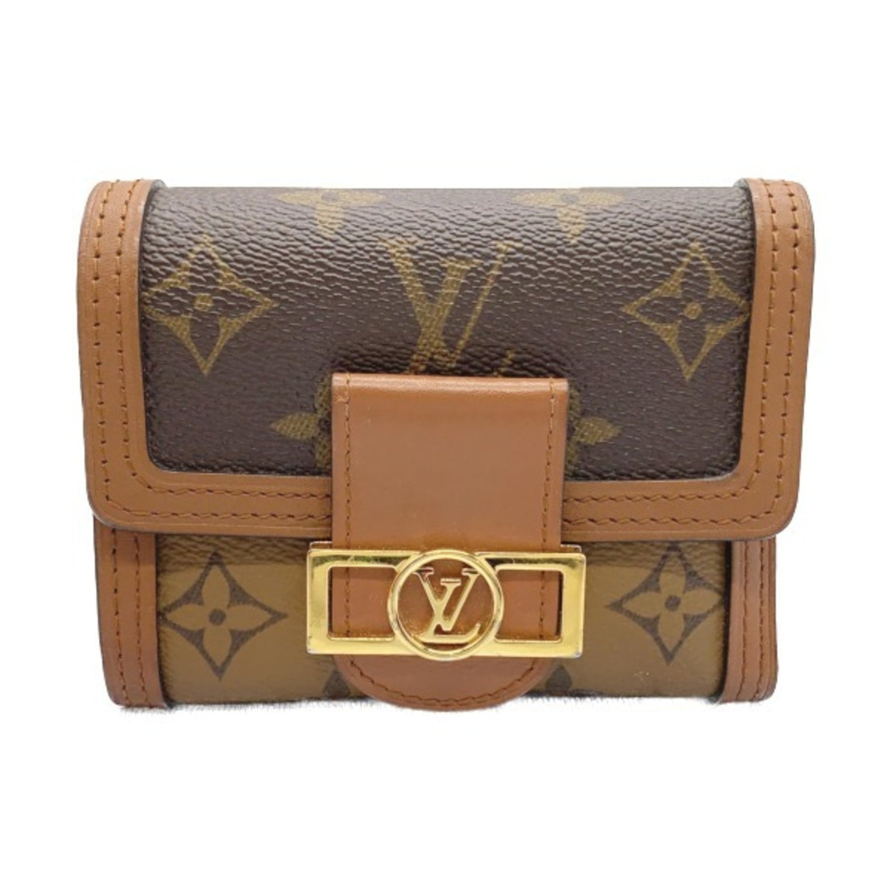 Louis Vuitton Portefeuil Dauphine Monogram Compact Coin Case LV