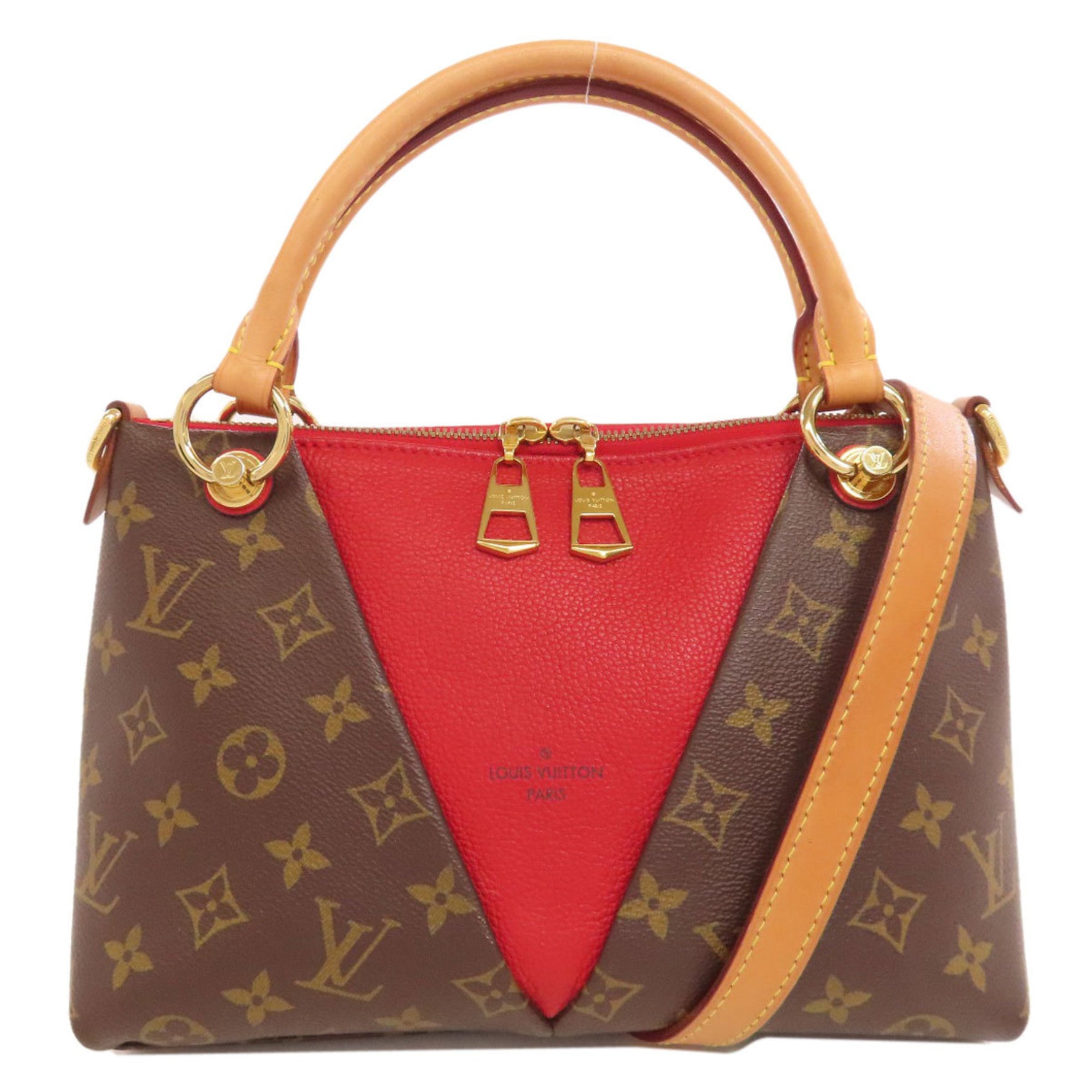 Louis Vuitton V Tote BB Handbag Monogram Canvas