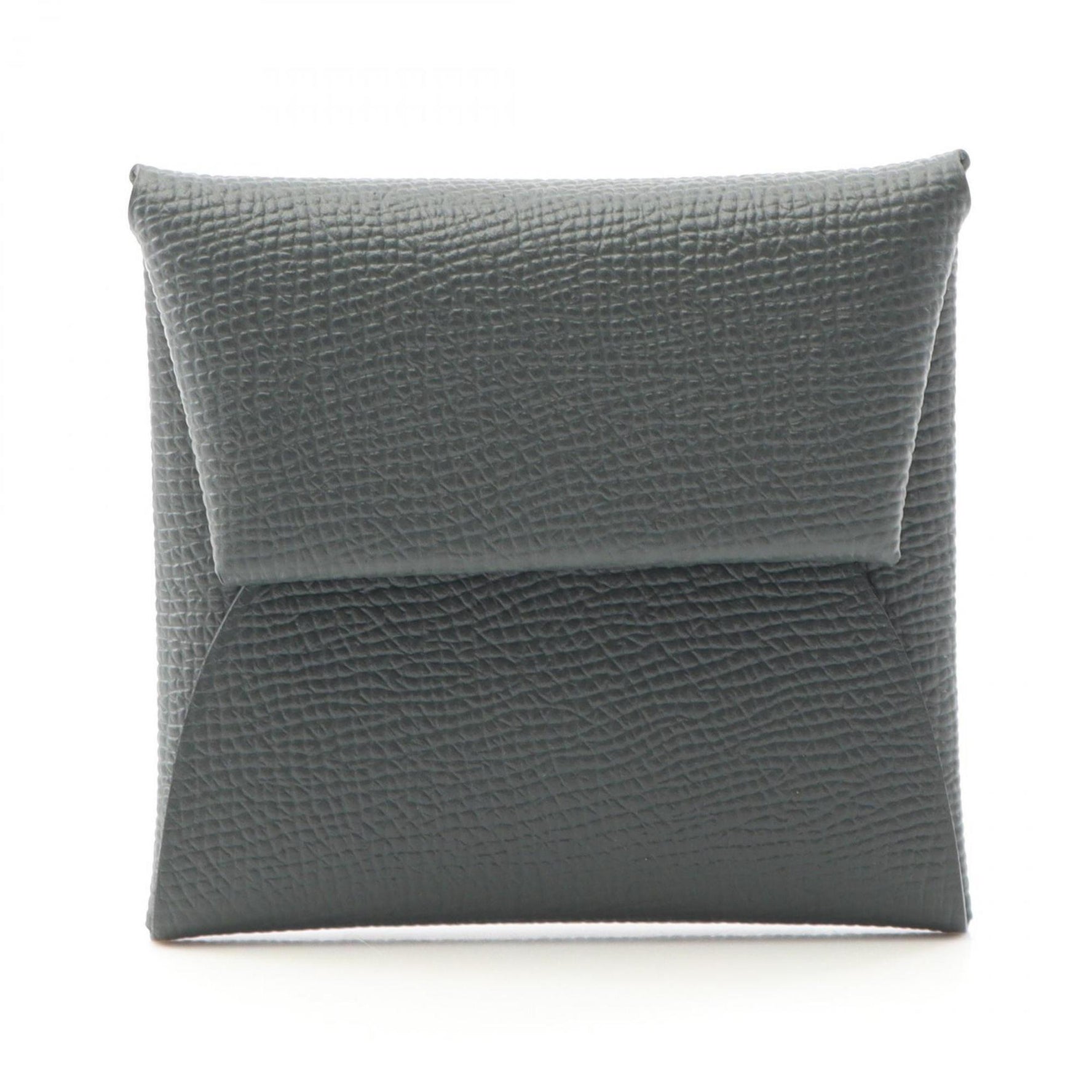 Hermes Hermès Bastia Vert Mangrove Wallet/Coin Case, Epsom Leather