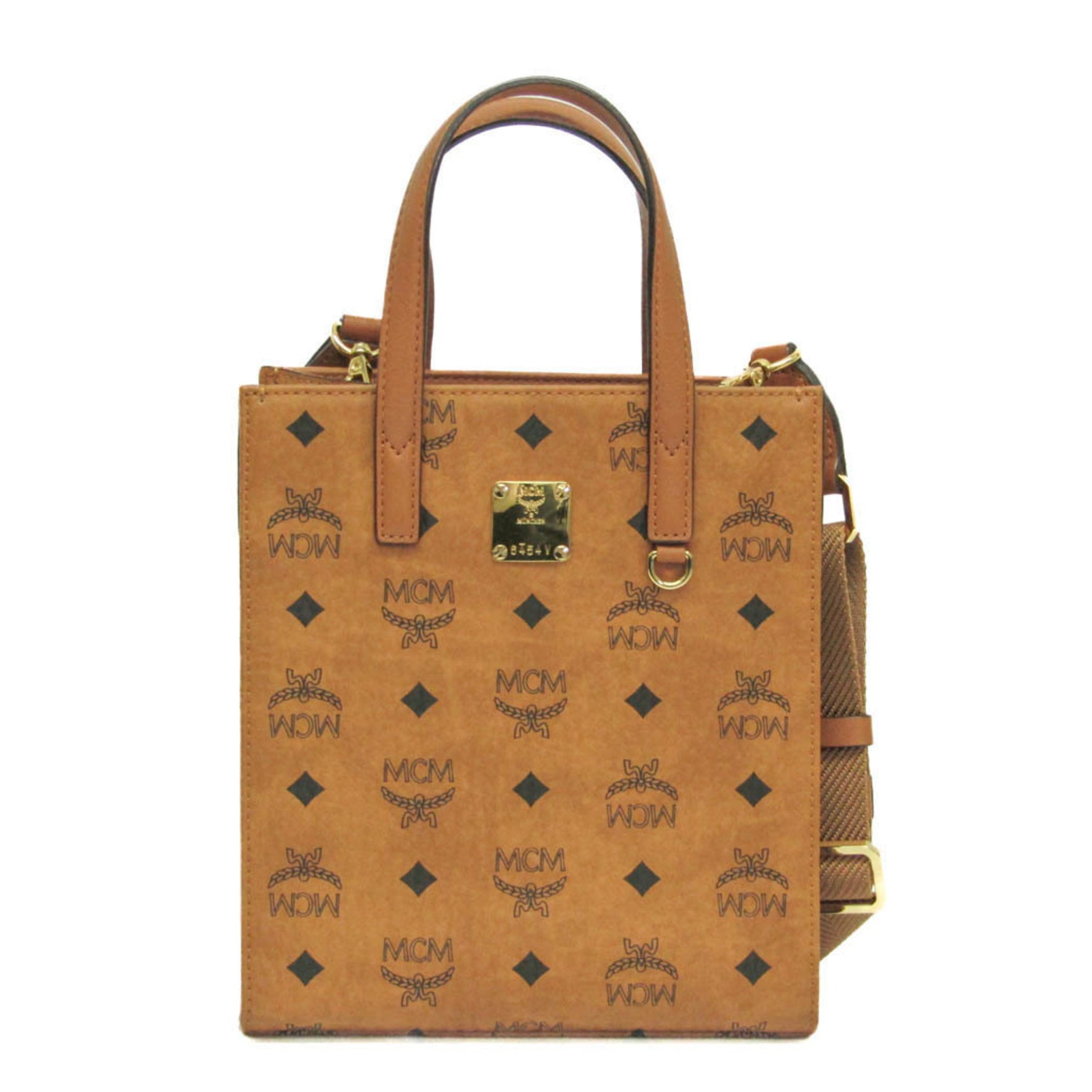MCM Visetos Klassik Tote Bag Mini Coated Canvas Handbag,Shoulder Bag