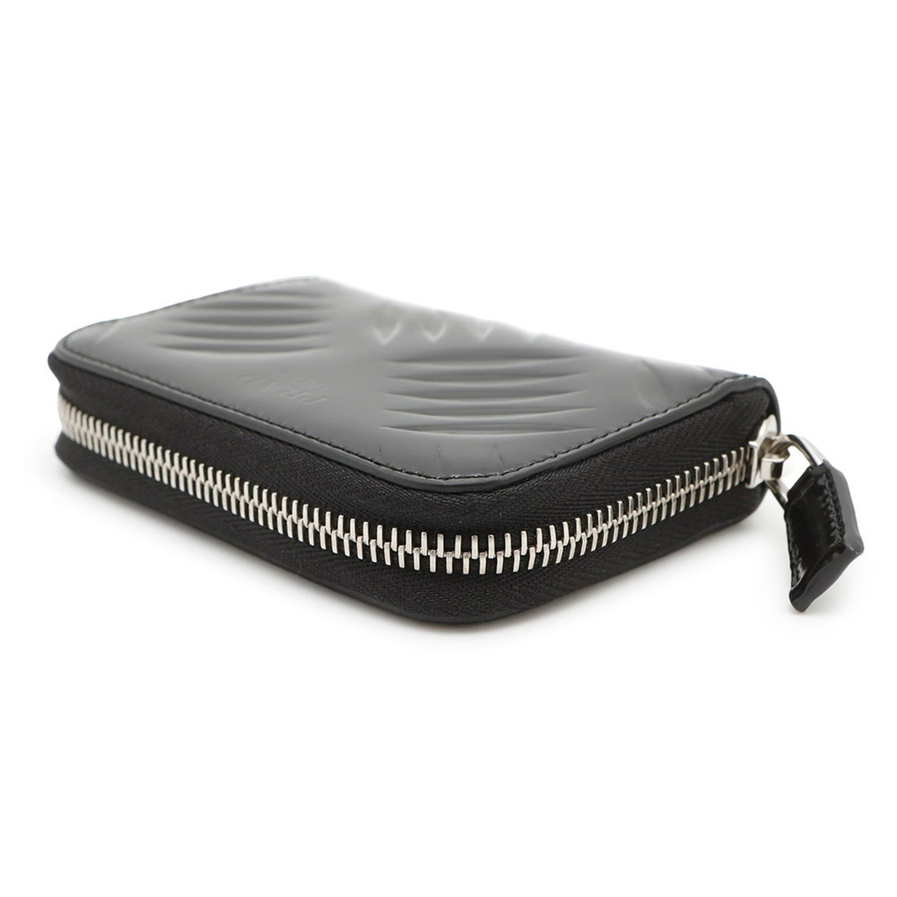Prada Wallet/Coin Case Round Leather Wallet Coin Purse