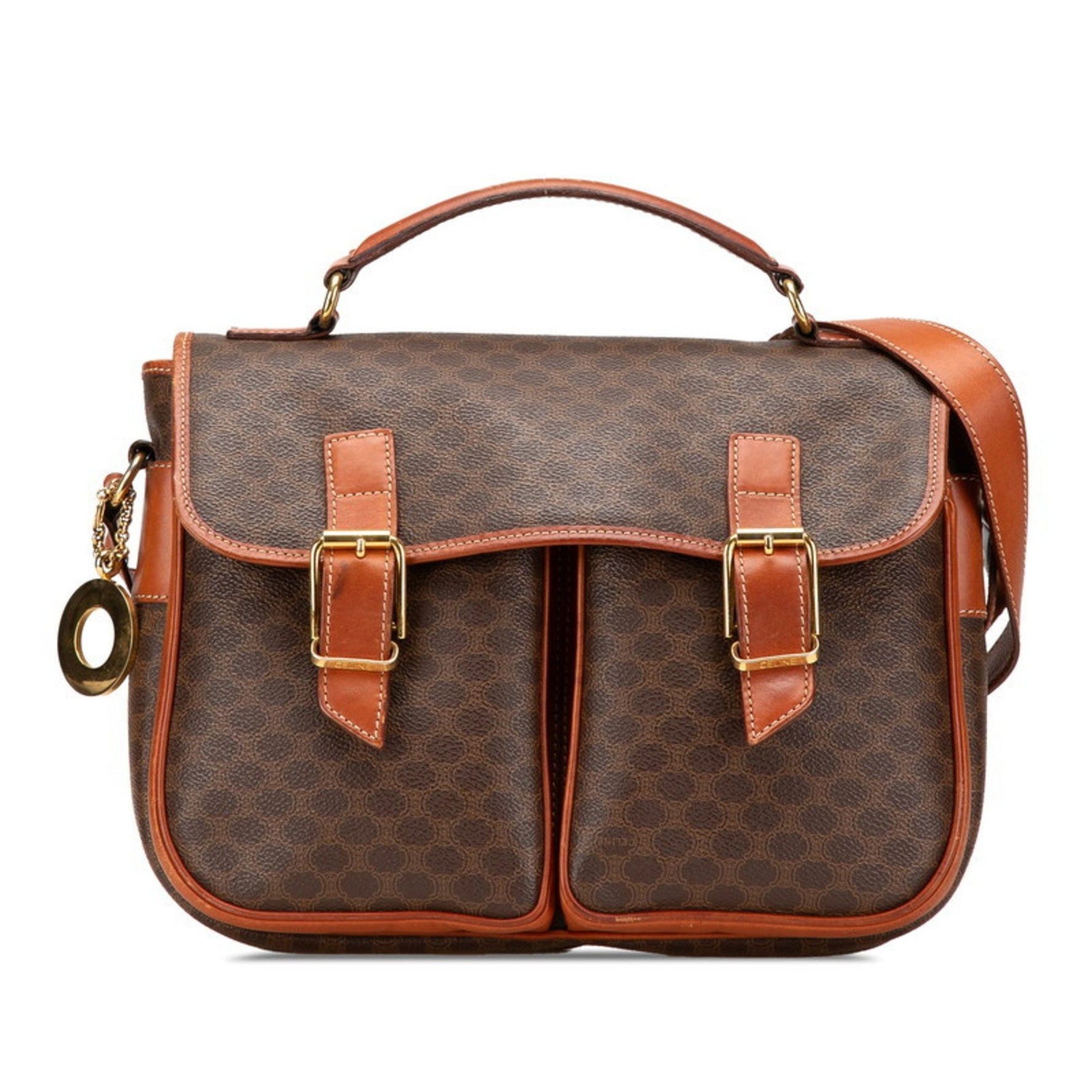 Celine Macadam Handbag Shoulder Bag PVC Leather