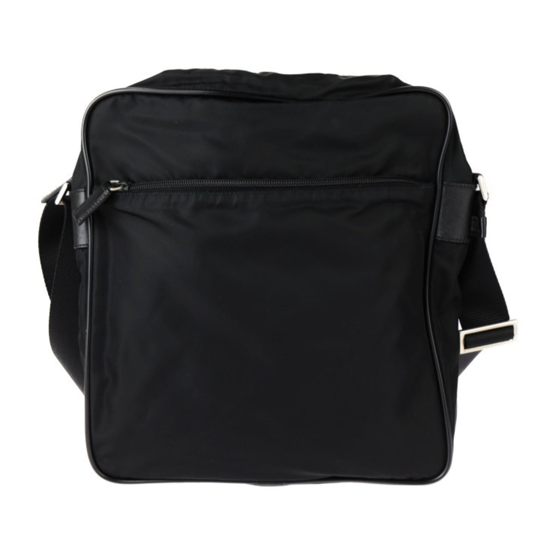 PRADA Triangle Shoulder Bag Nylon NERO Black Plate