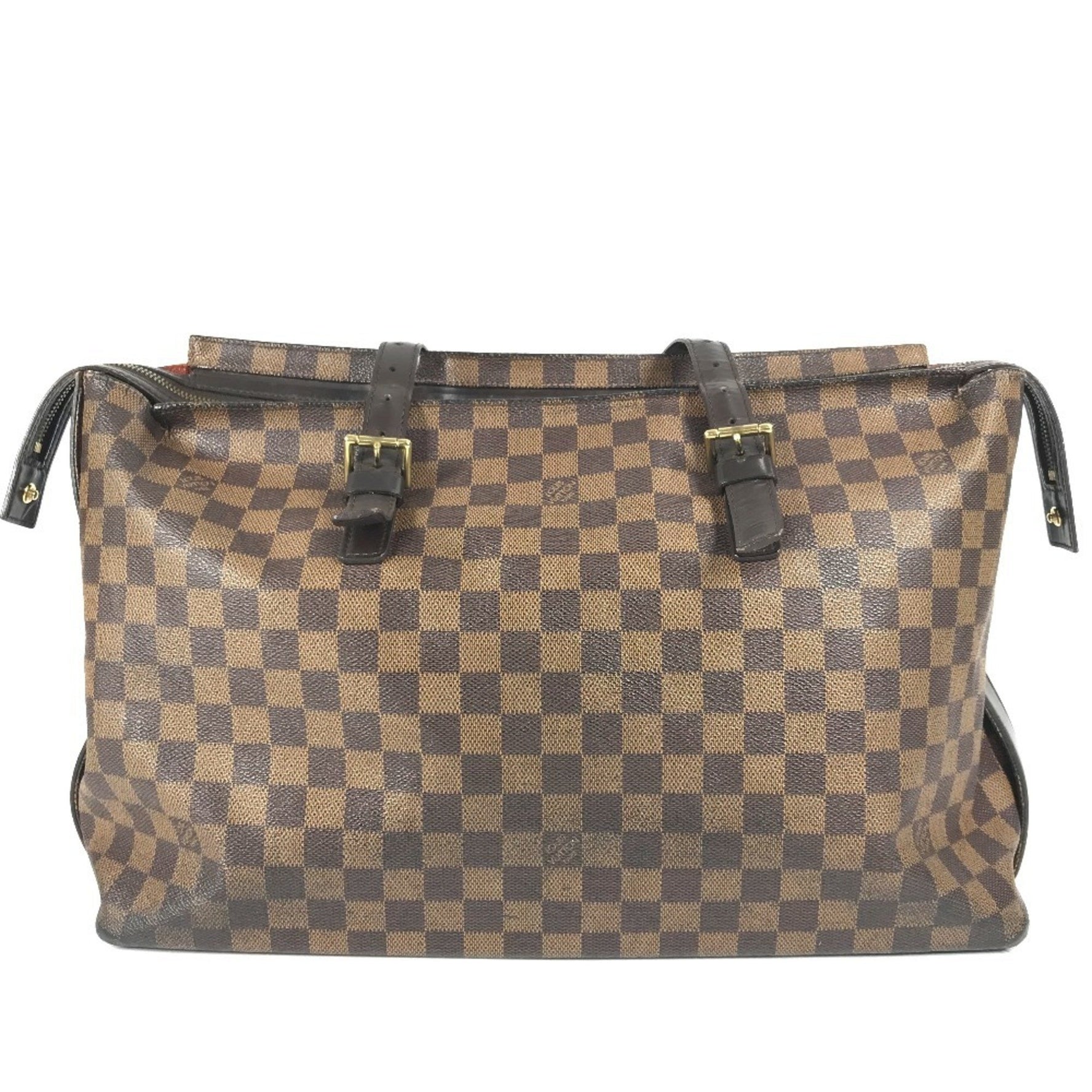 Louis Vuitton Damier Chelsea Tote Bag Shoulder Canvas Men's Ebene