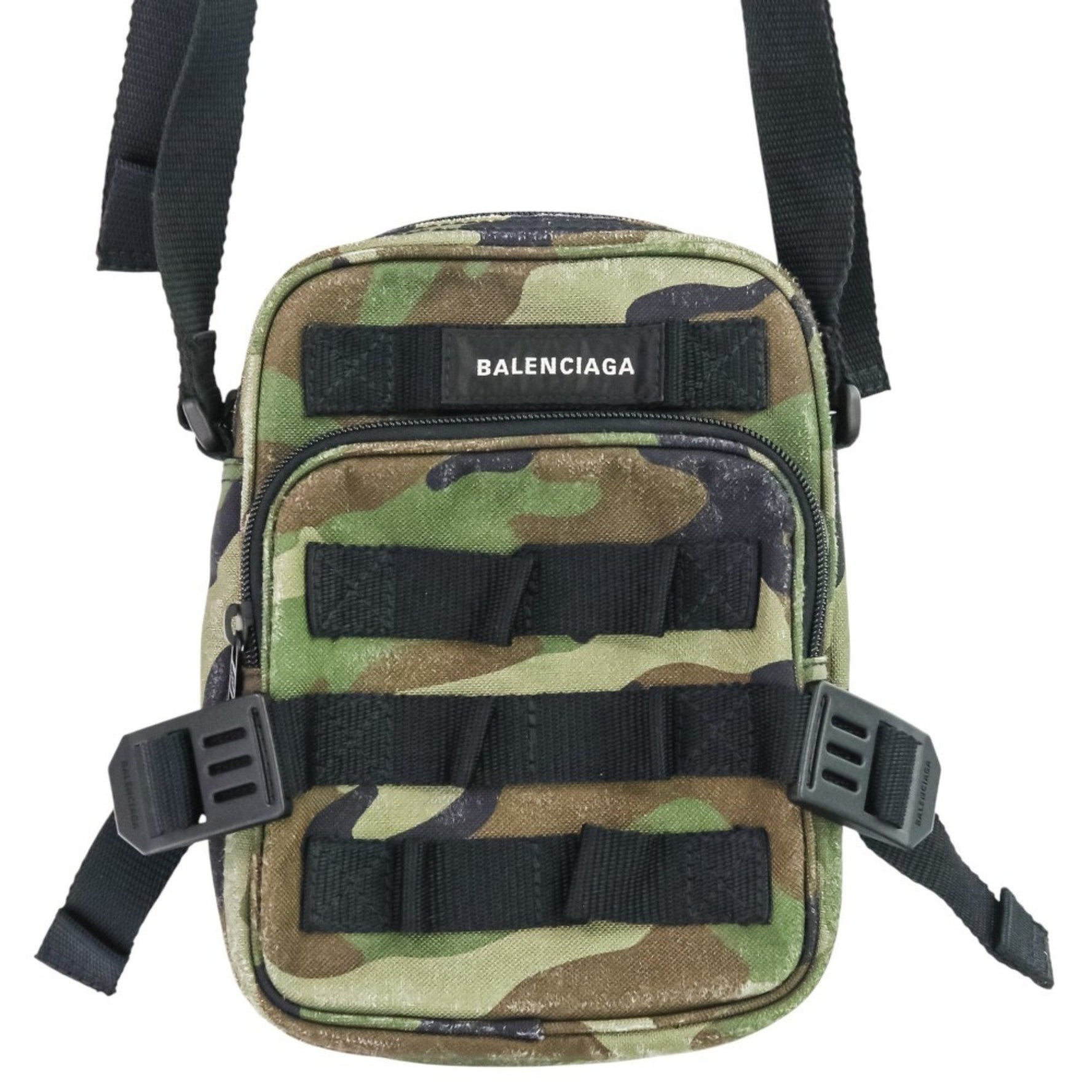 BALENCIAGA Army Crossbody Bag Camouflage Khaki