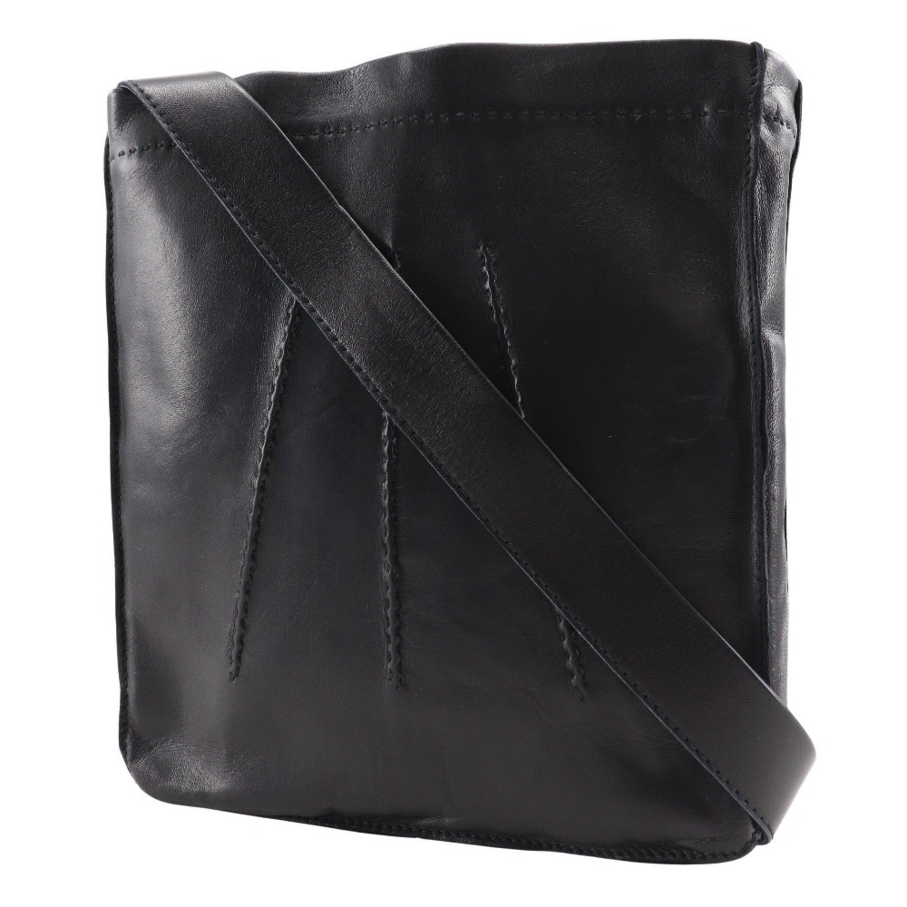 Hermes Toudu Shoulder Bag Calf Snap Button Unisex