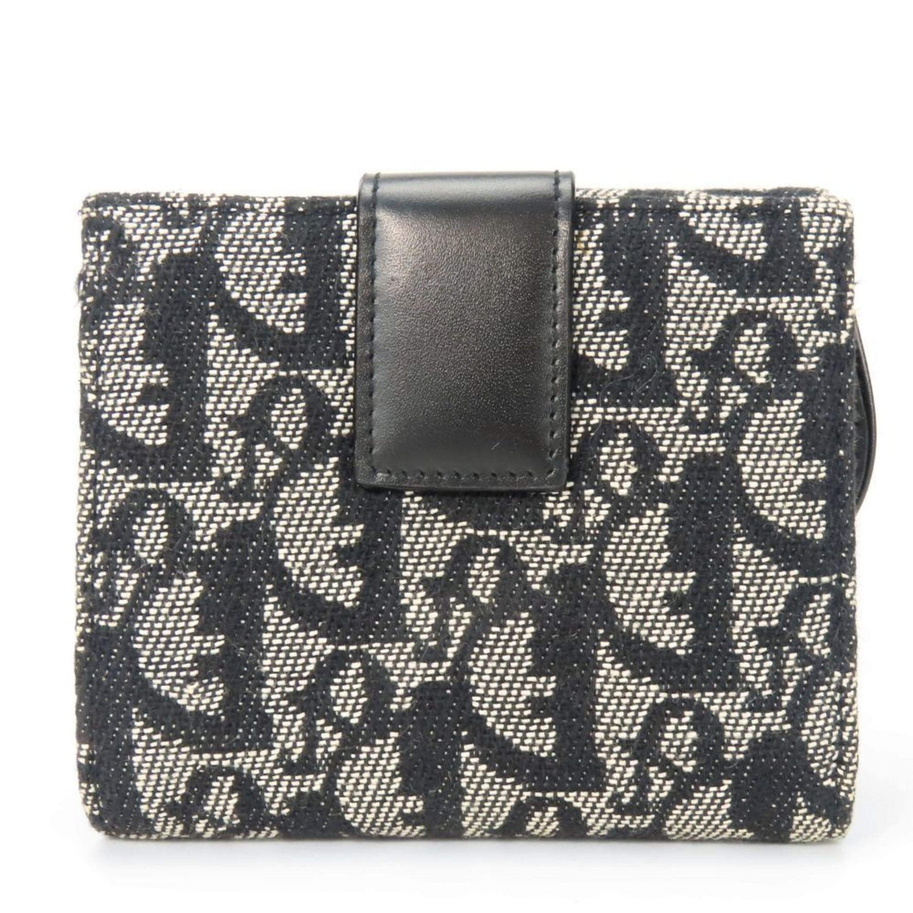 Christian Dior Bi-fold Wallet Trotter Canvas W Compact