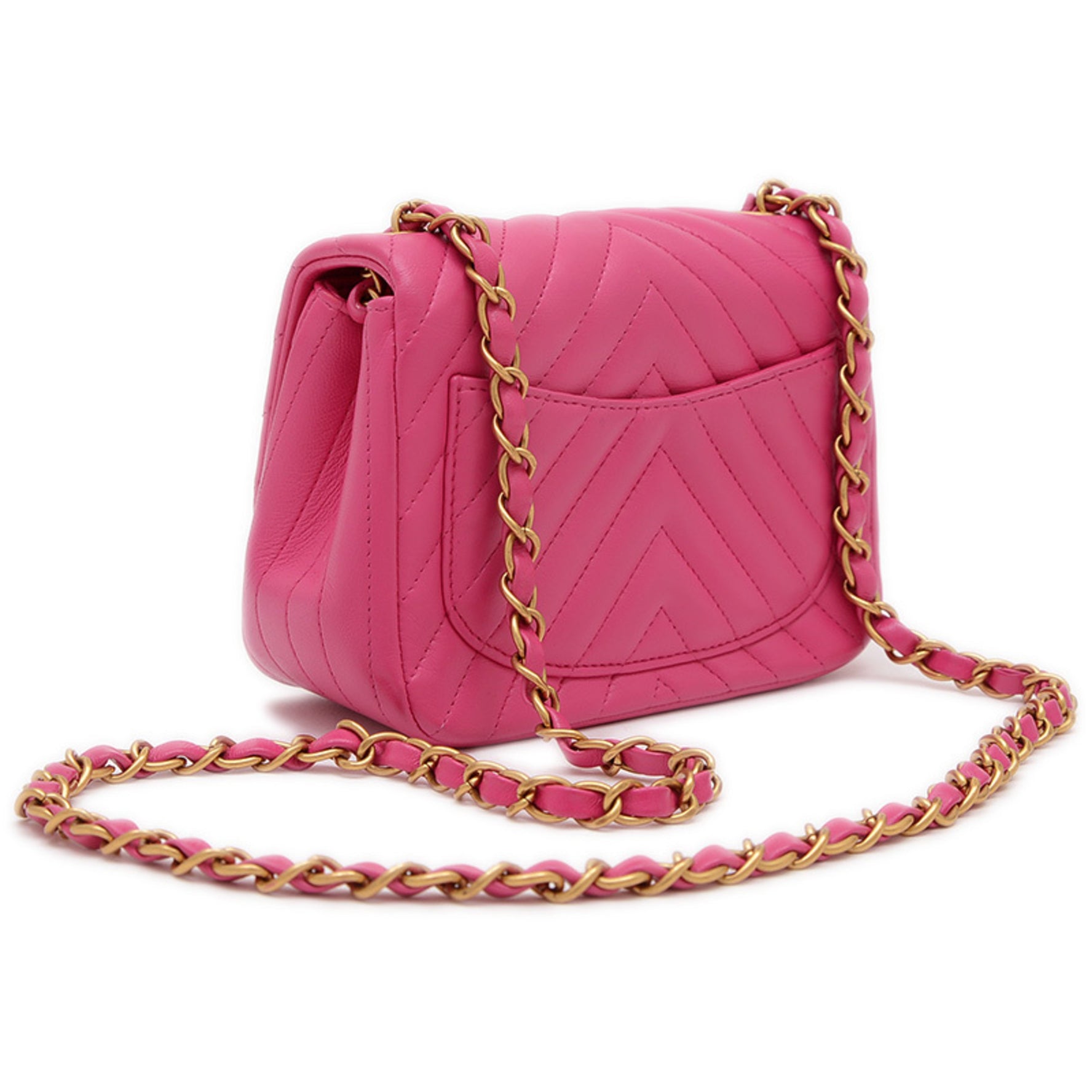 Chanel Chevron Mini Chain Shoulder Bag in Lambskin BP