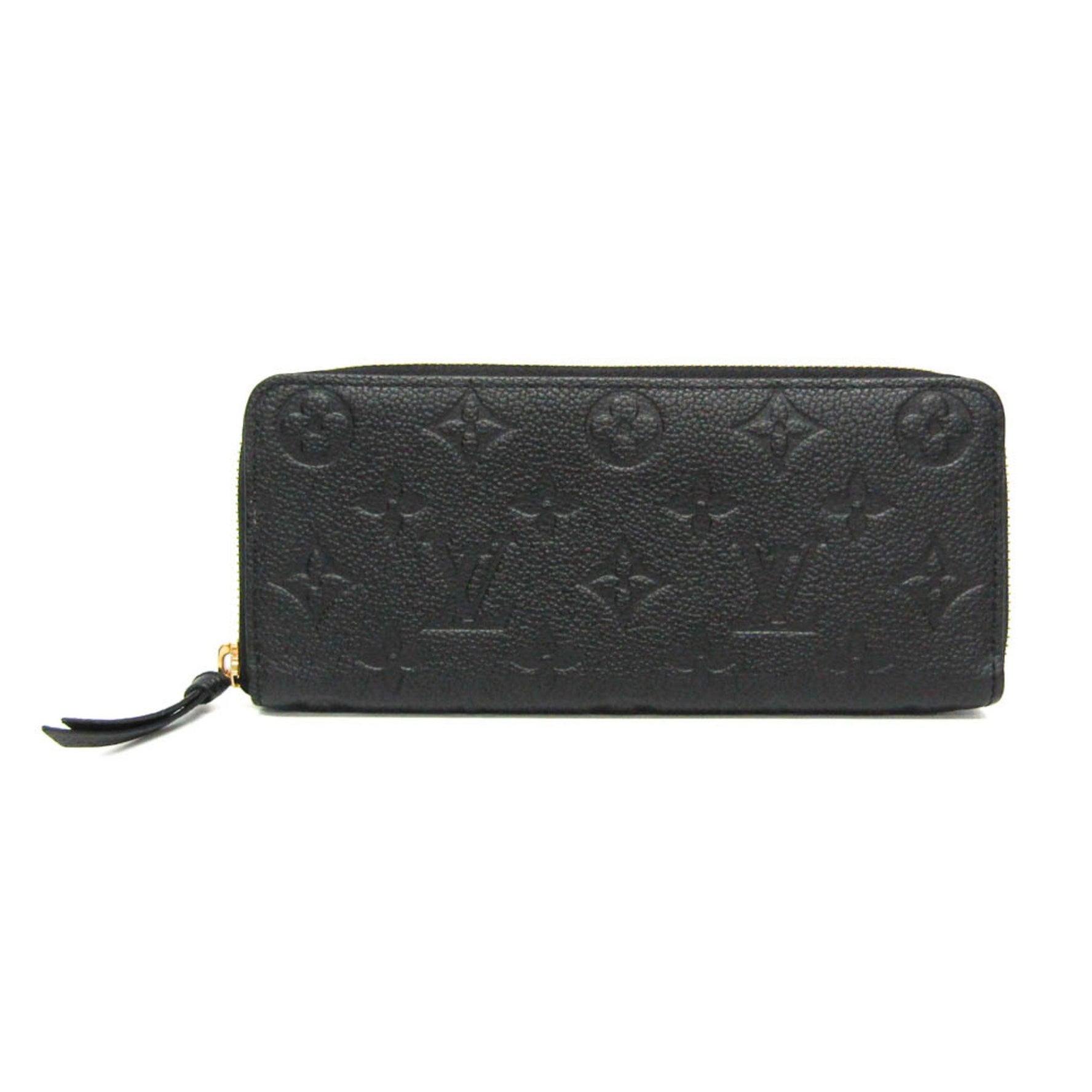 Louis Vuitton Monogram Empreinte Clemence Wallet Monogram Empreinte Long Wallet (bi-fold) Noir