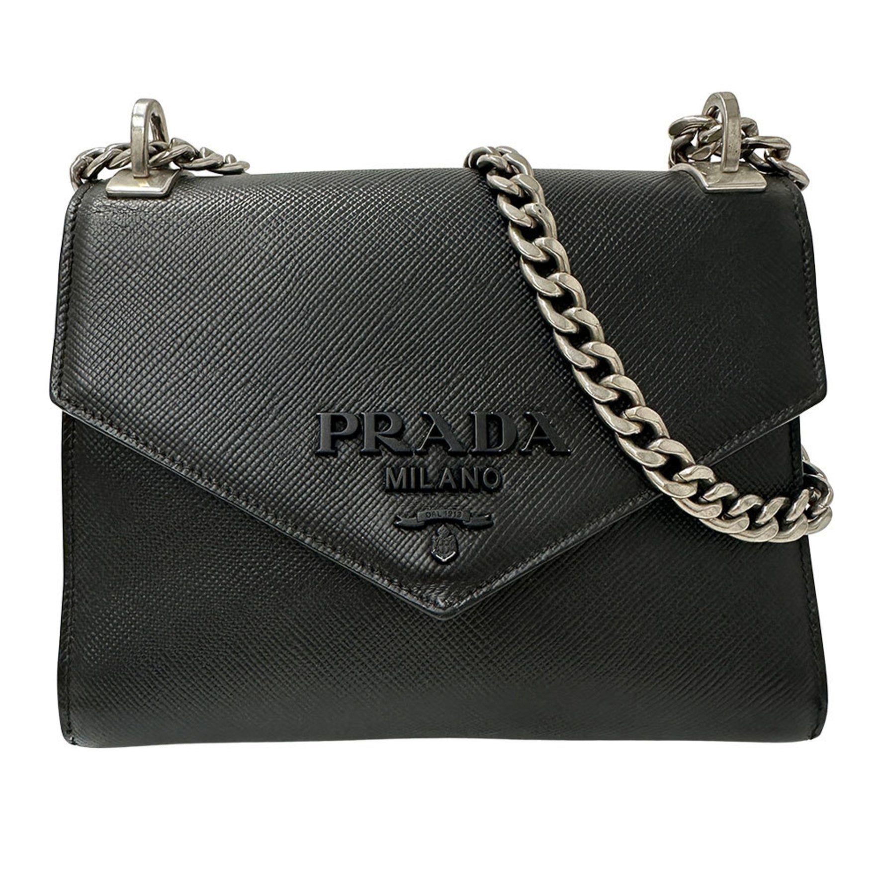 Prada Brand Shoulder Bag Leather Chain Mini Crossbody