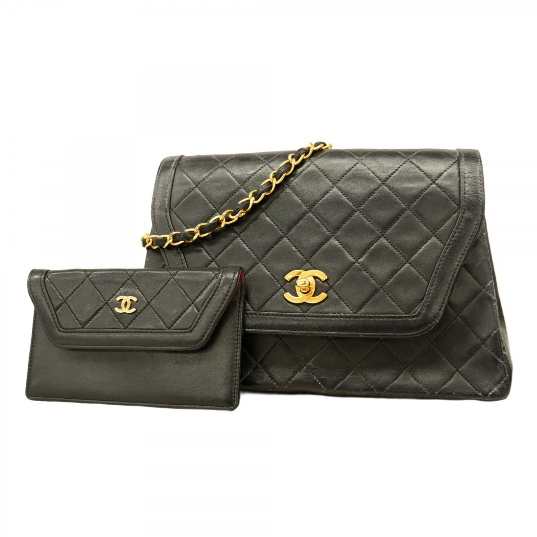 Chanel Matelasse Shoulder Bag with Chain Bag, Lambskin