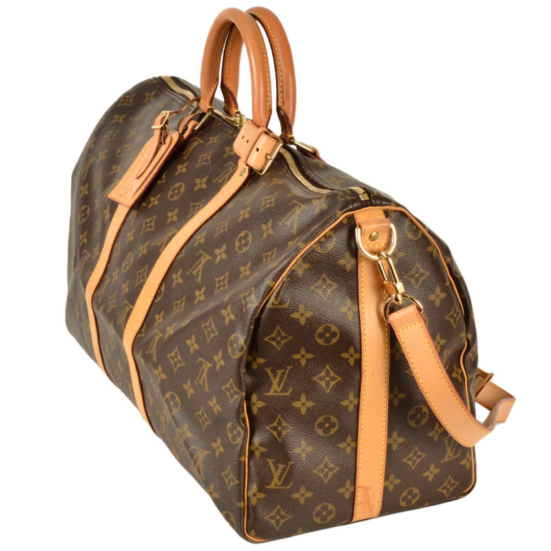 Louis Vuitton Keepall 55 Boston Bag Canvas