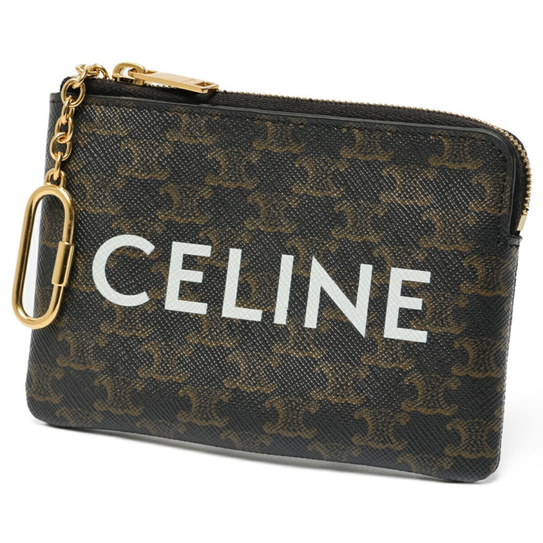 Celine Coin & Card Case Triomphe Canvas