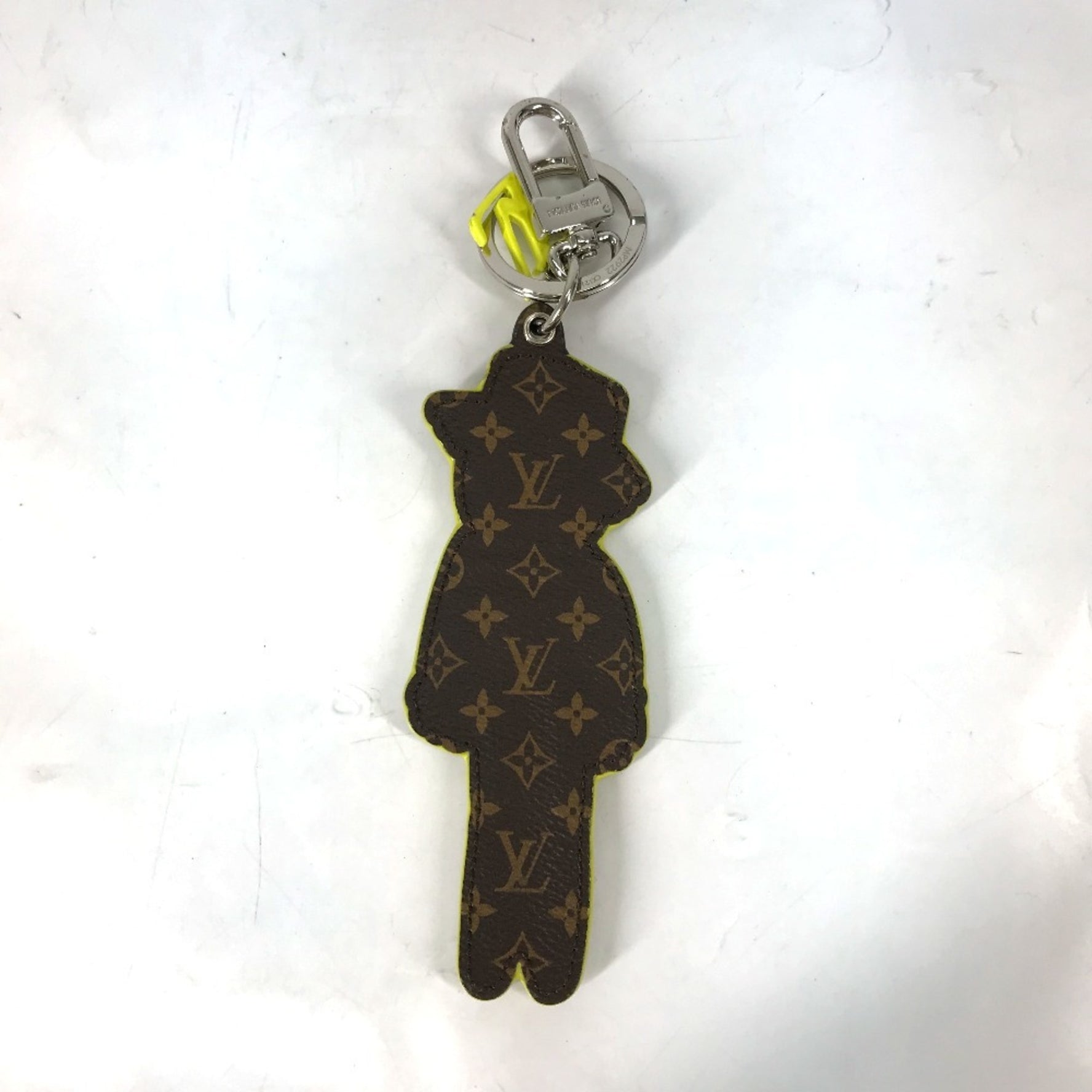 Louis Vuitton LV Friends Monogram Porte Cle Scarecrow Bag Charm Keychain Leather Multicolor