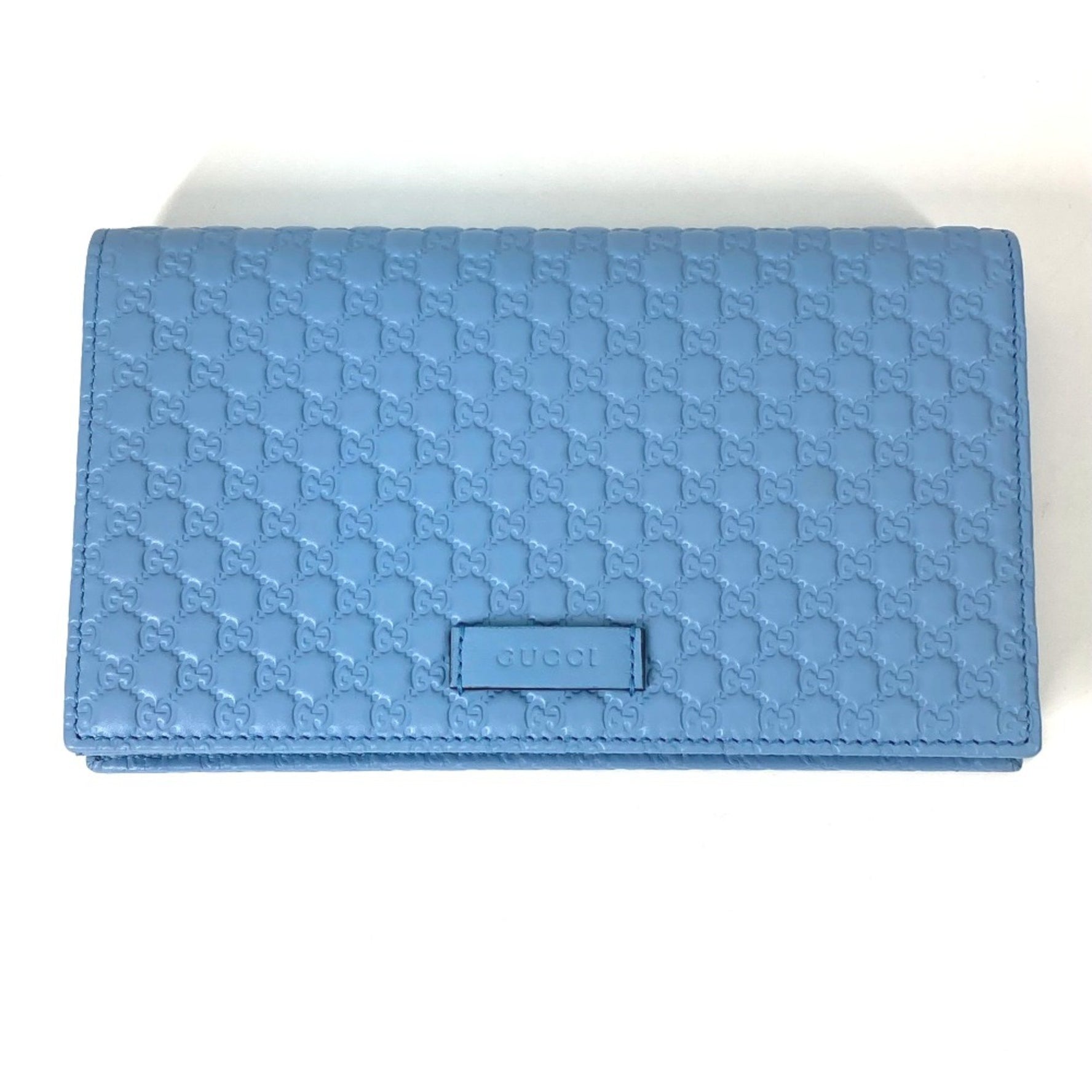 Gucci Micro Guccissima Bifold Long Wallet Crossbody Bag Shoulder Bag