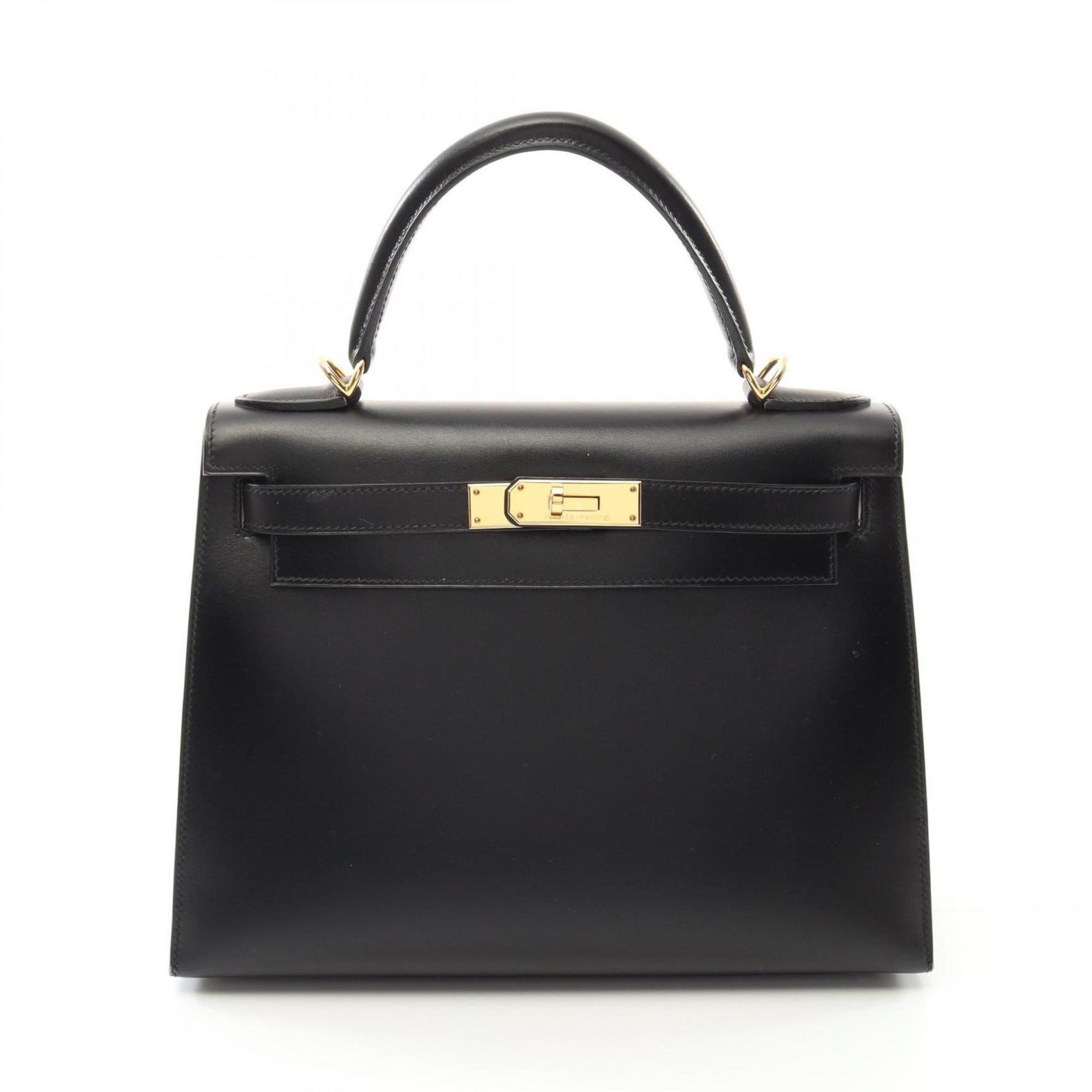 Hermes Kelly 28 Handbag Calfskin Boxcalf