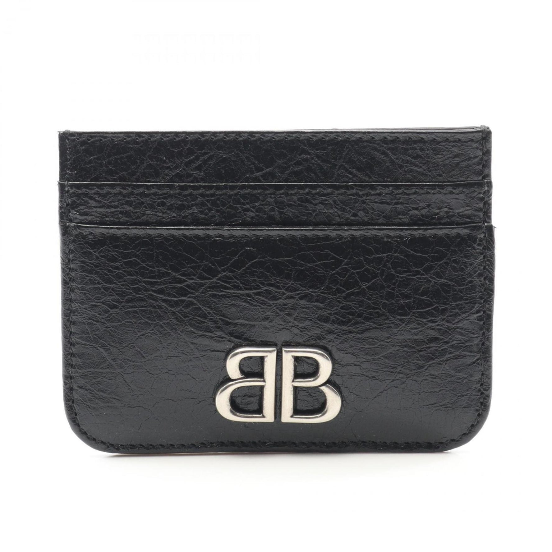 BALENCIAGA Monaco Business Card Holder/Card Case Leather