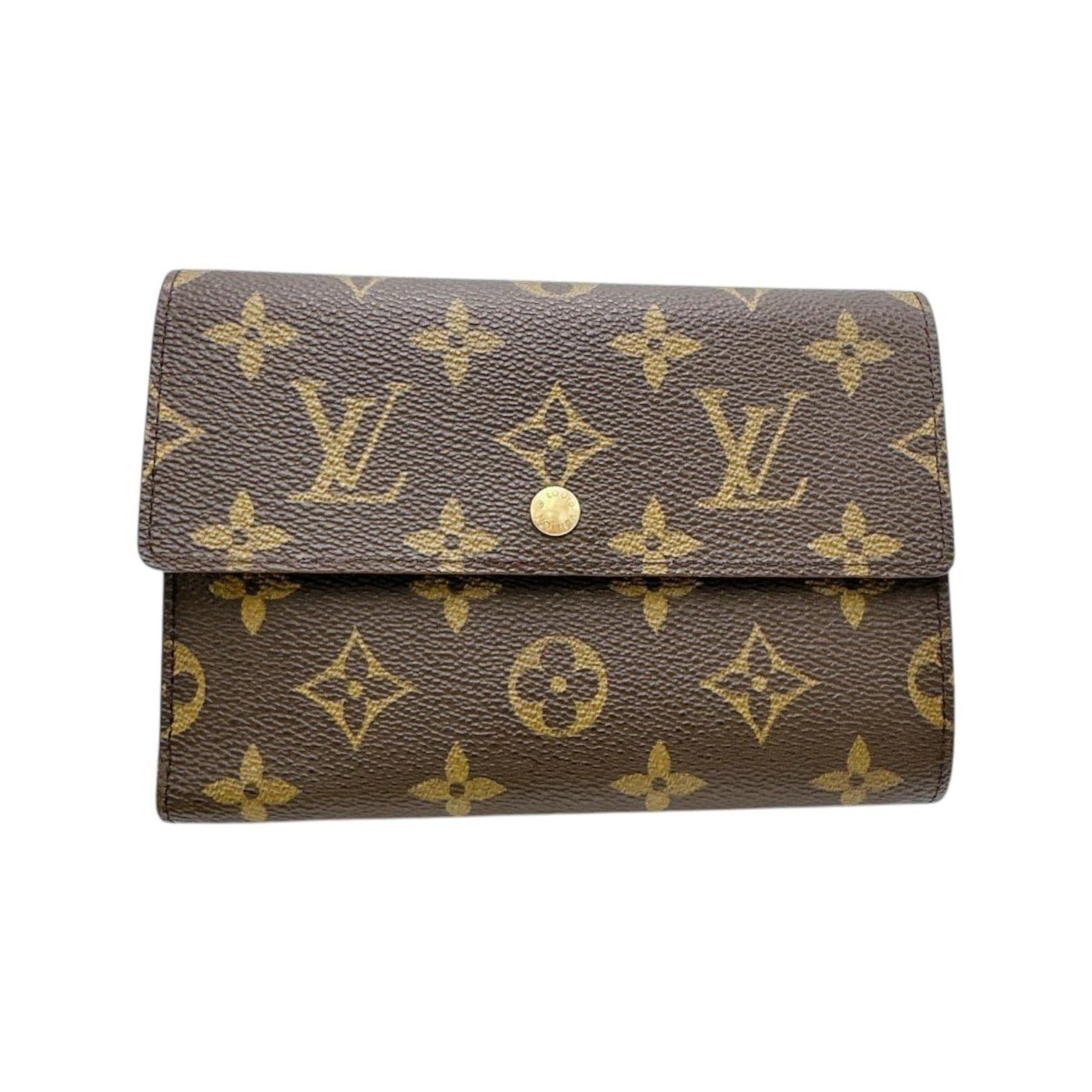 Louis Vuitton Tri-fold wallet Monogram Porte Tresor Etui canvas