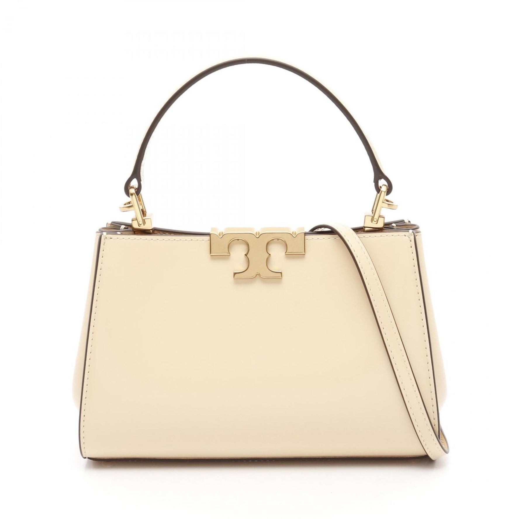 Tory Burch MINI ELEANOR SATCHEL Mini Eleanor Satchel Handbag Leather Women's Beige