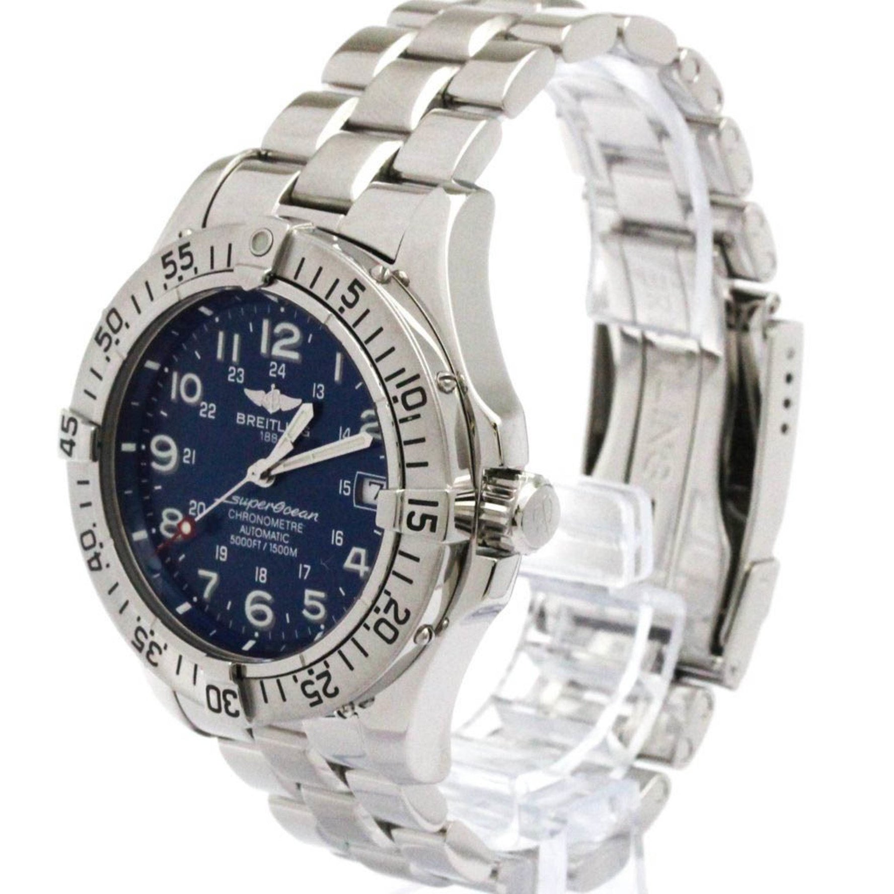 BREITLING Super Ocean Steel Automatic Mens Watch A17360 Polished