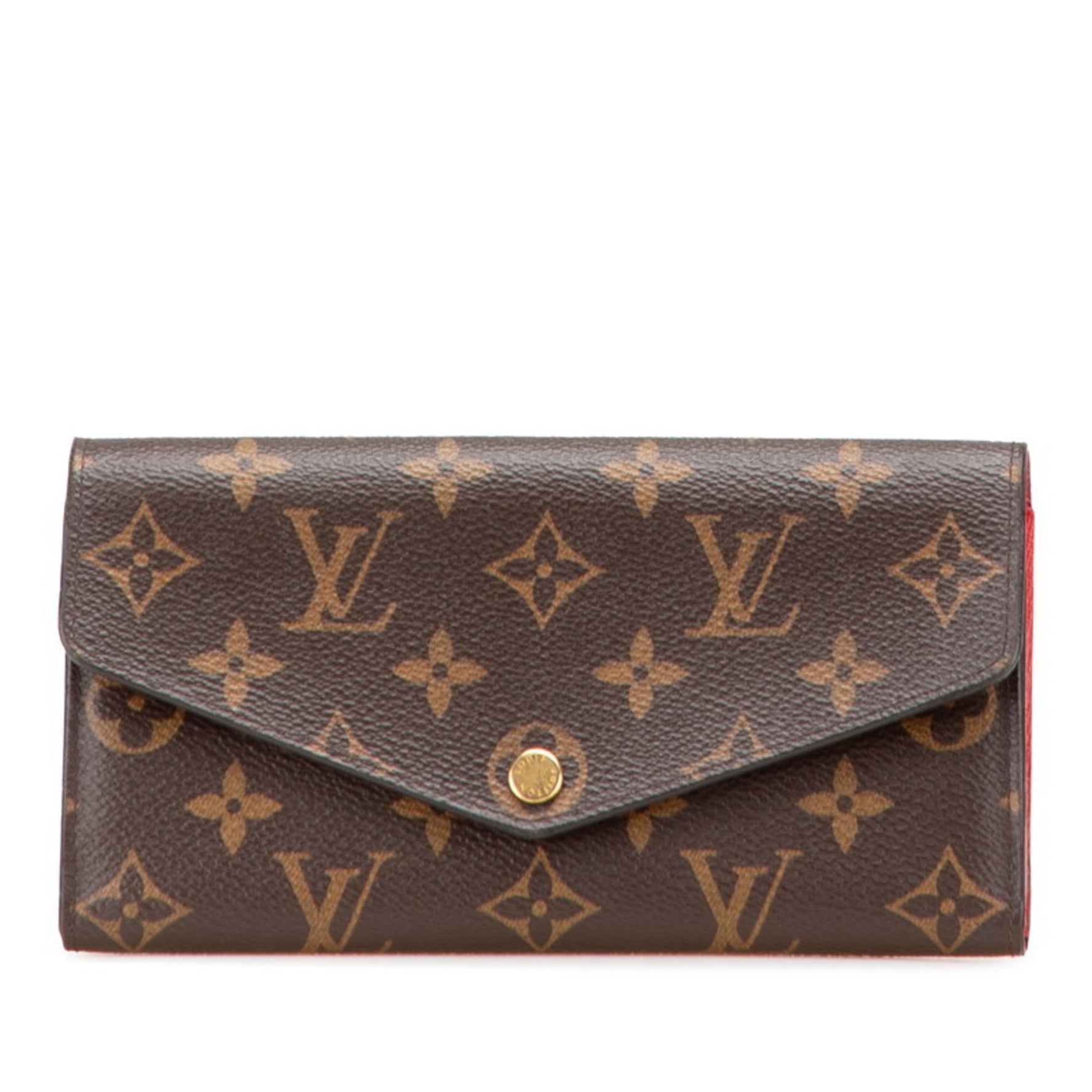 Louis Vuitton Monogram Portefeuille Sarah Long Wallet Leather LOUIS VUITTON