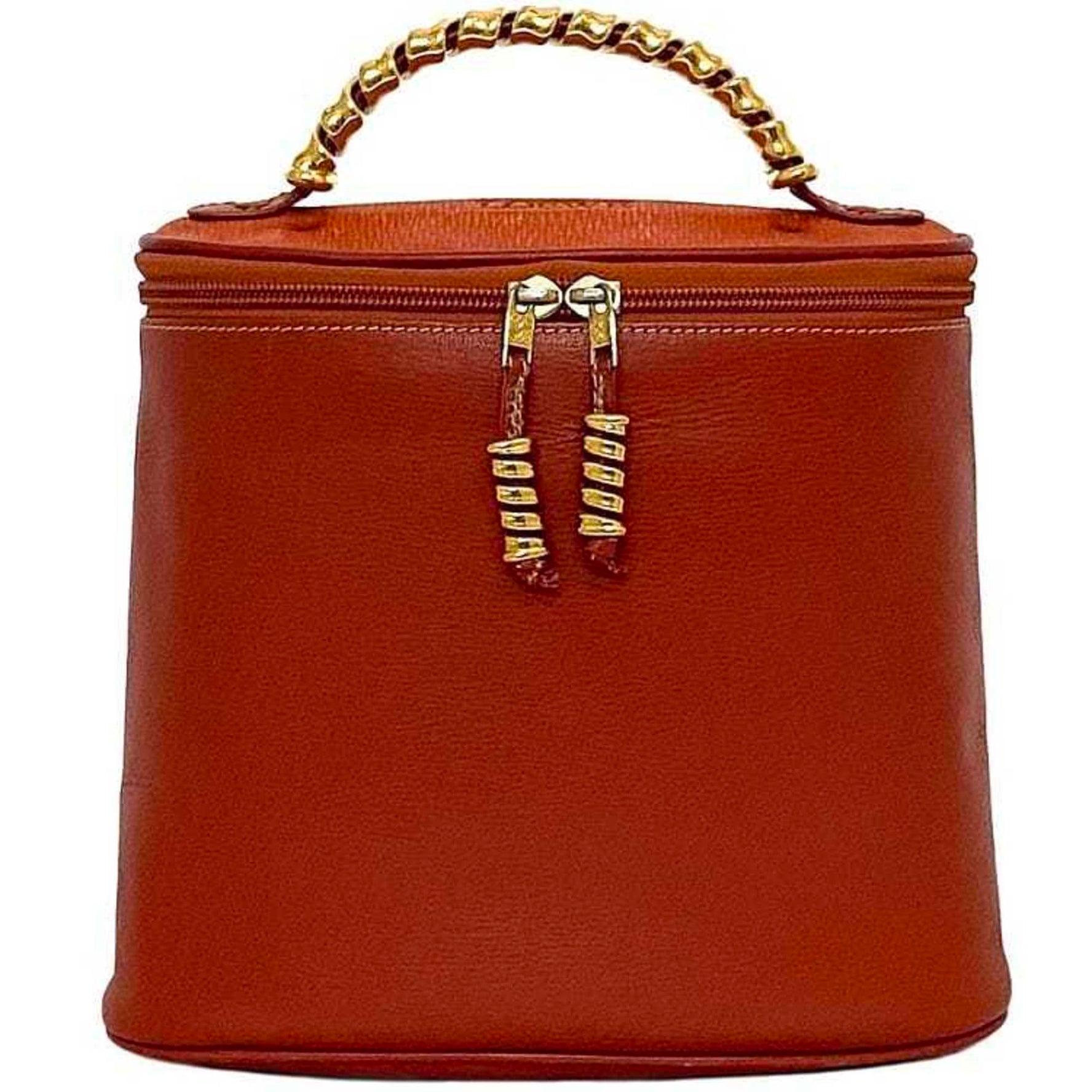 LOEWE Vanity Bag Red Velazquez Handbag Leather Clutch