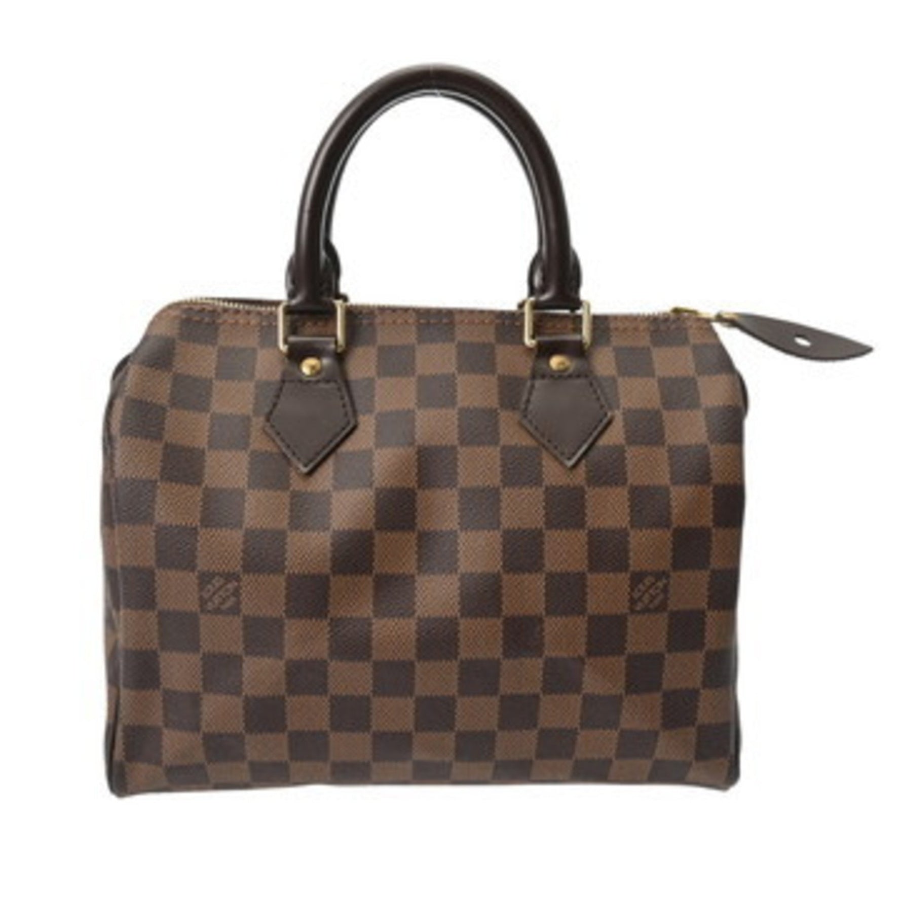 LOUIS VUITTON Damier Speedy 25 Old Model Brown Canvas Handbag
