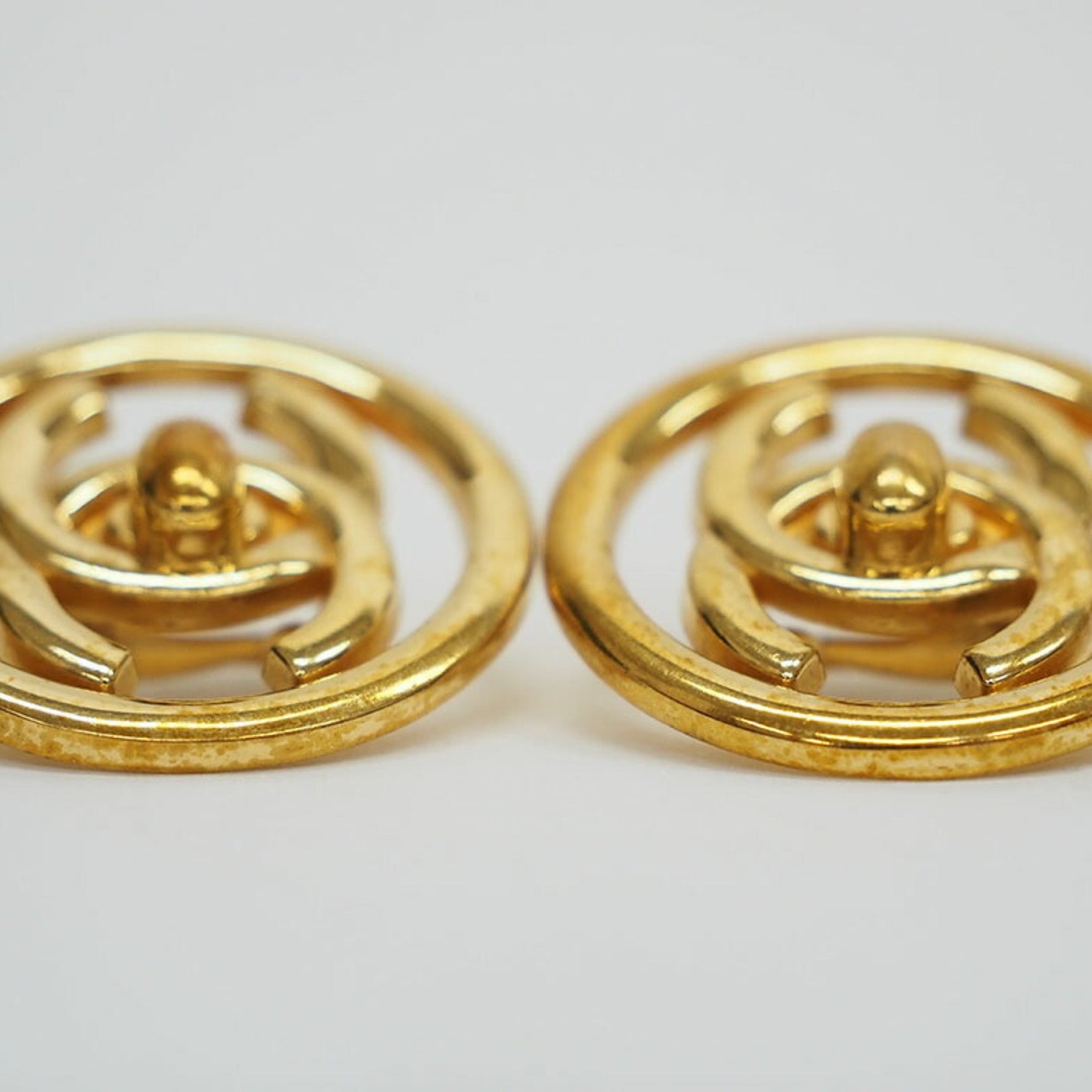 Chanel Turnlock Coco Round Earrings Circle